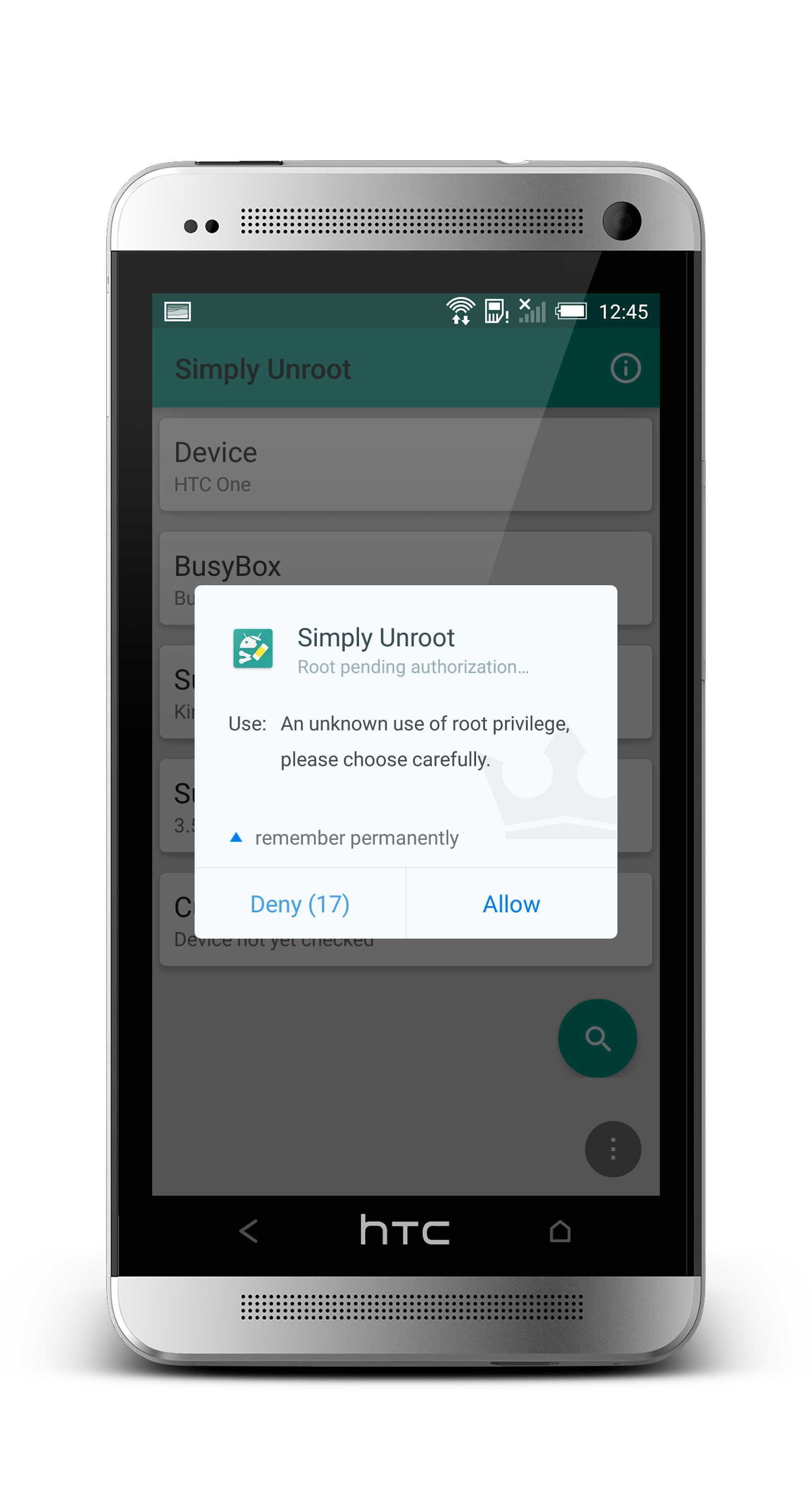 اسکرین شات 3 برنامه Simply Unroot