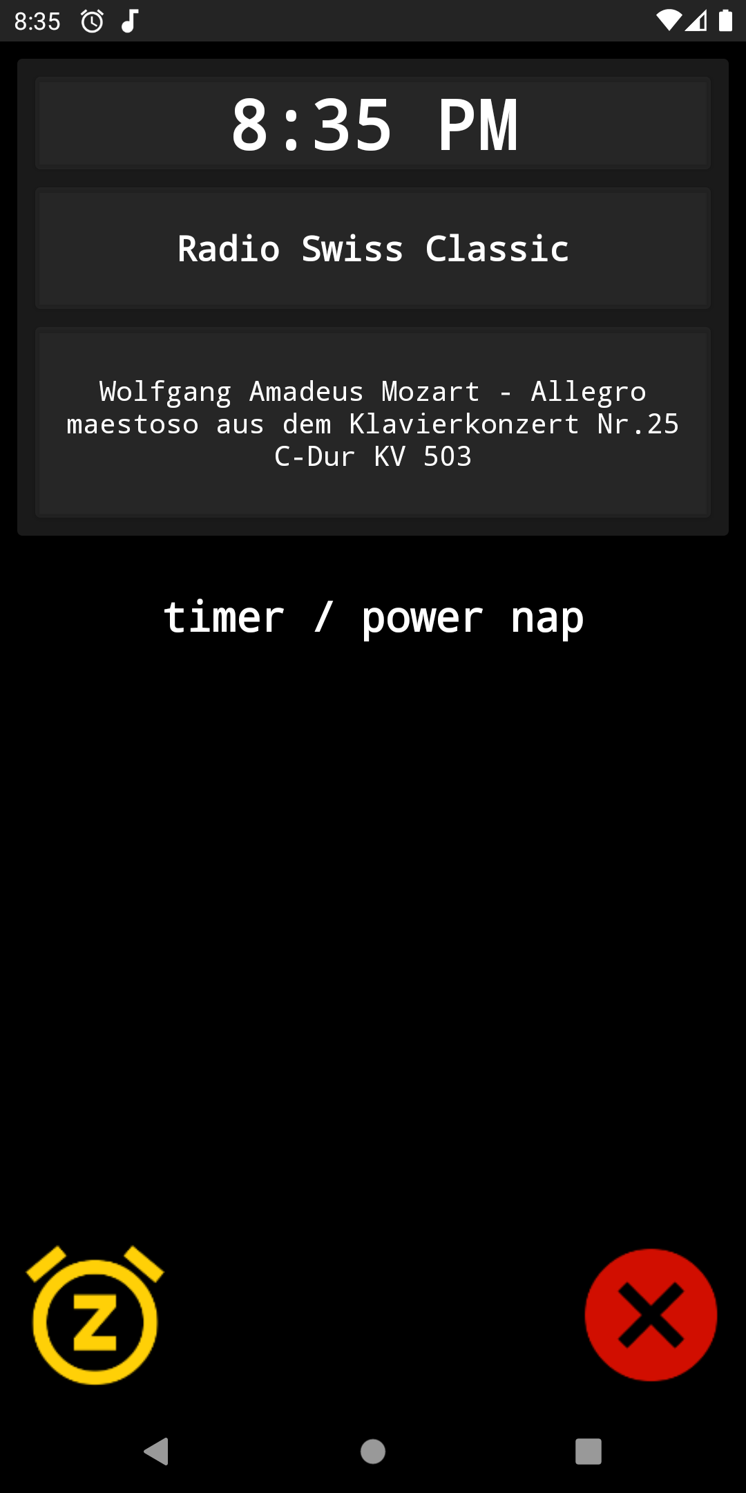 اسکرین شات 6 برنامه Radio Alarm Clock