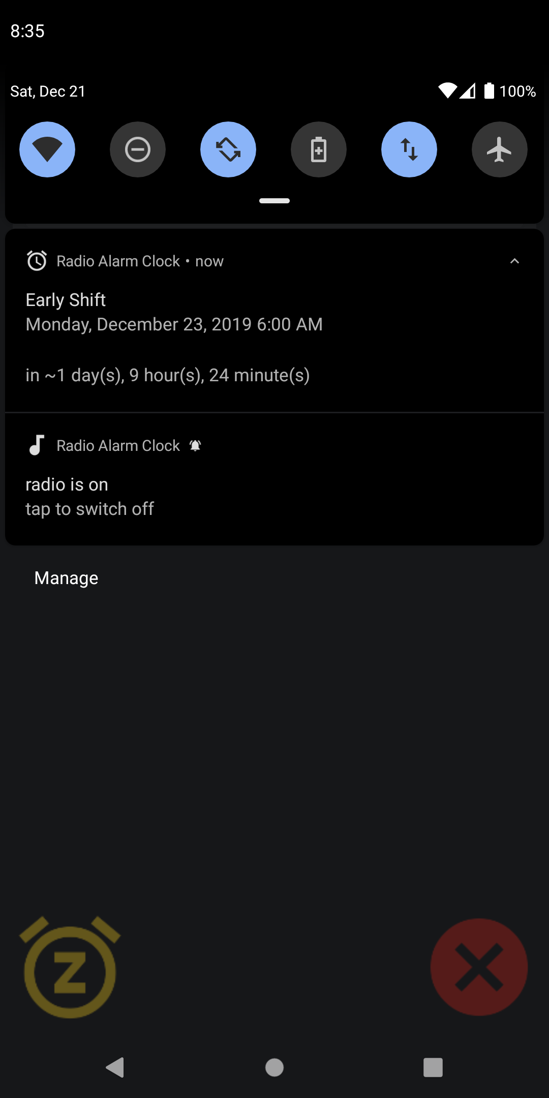 اسکرین شات 7 برنامه Radio Alarm Clock