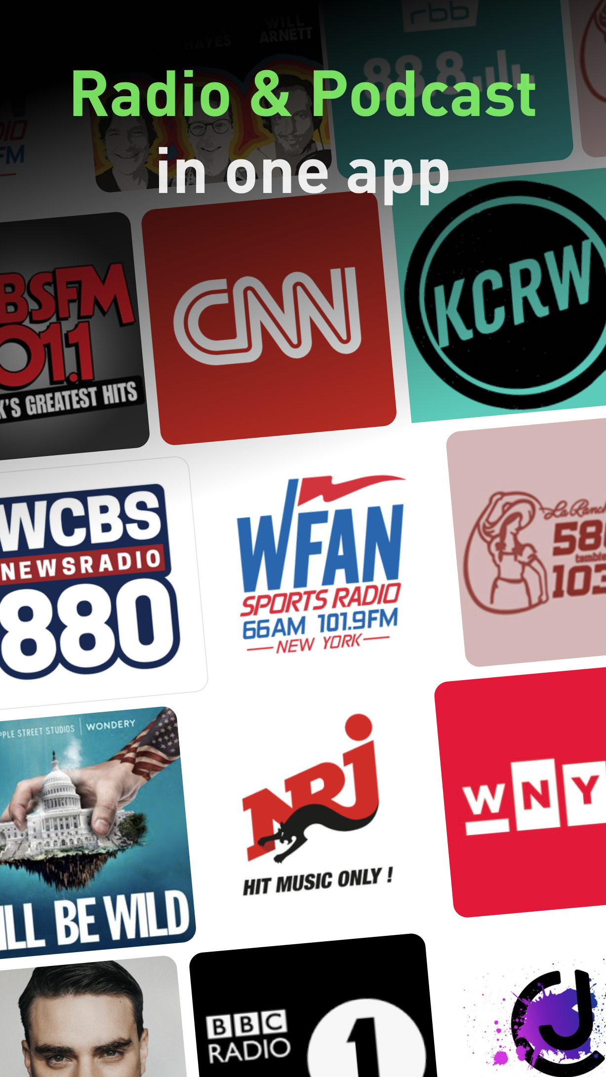اسکرین شات 1 برنامه radio.net - AM FM Radio Tuner
