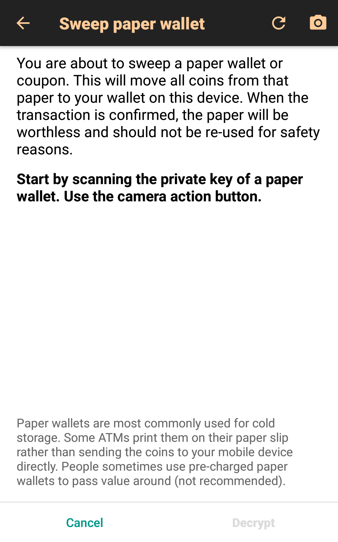 اسکرین شات 5 برنامه Bitcoin Wallet