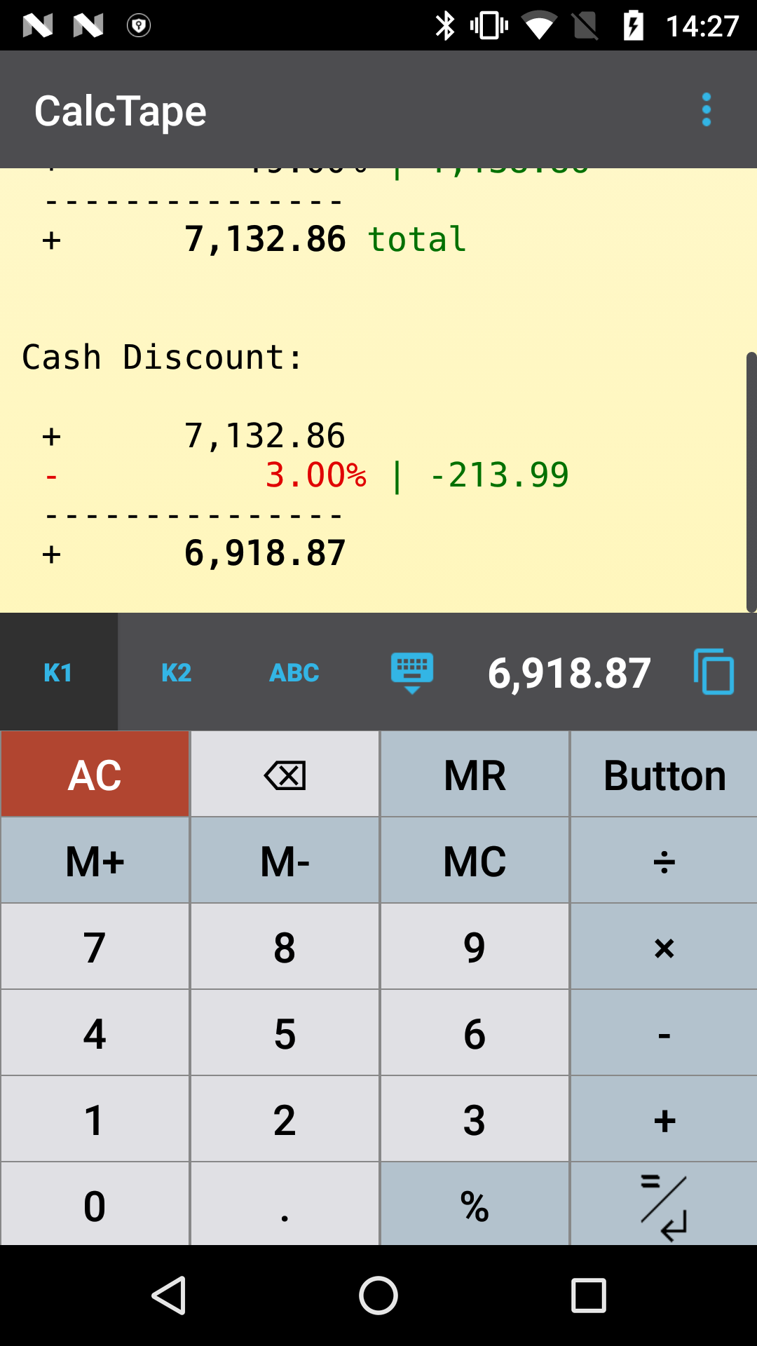 اسکرین شات 8 برنامه CalcTape Calculator with Tape