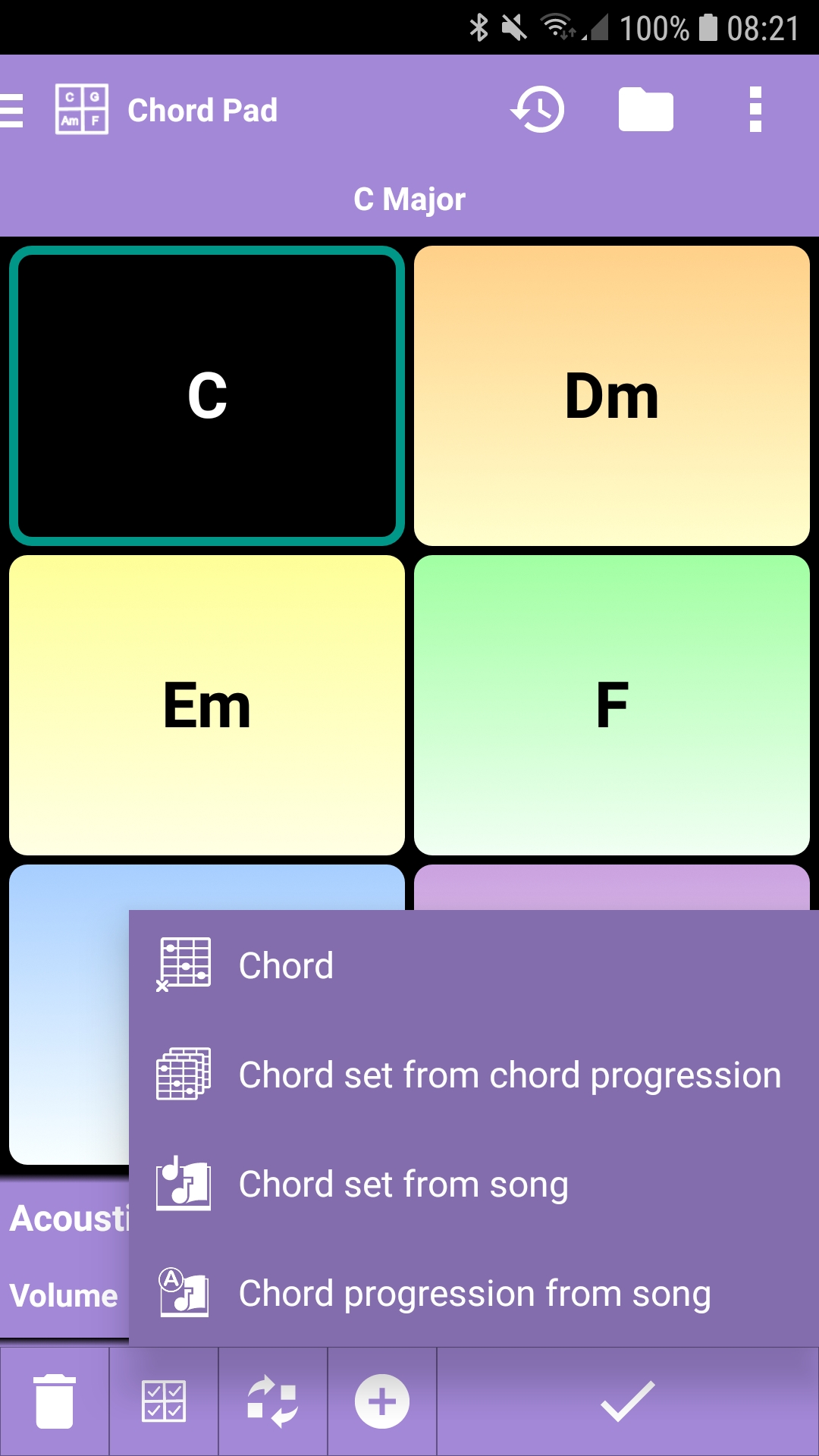 اسکرین شات 3 برنامه s.mart Chord Pad