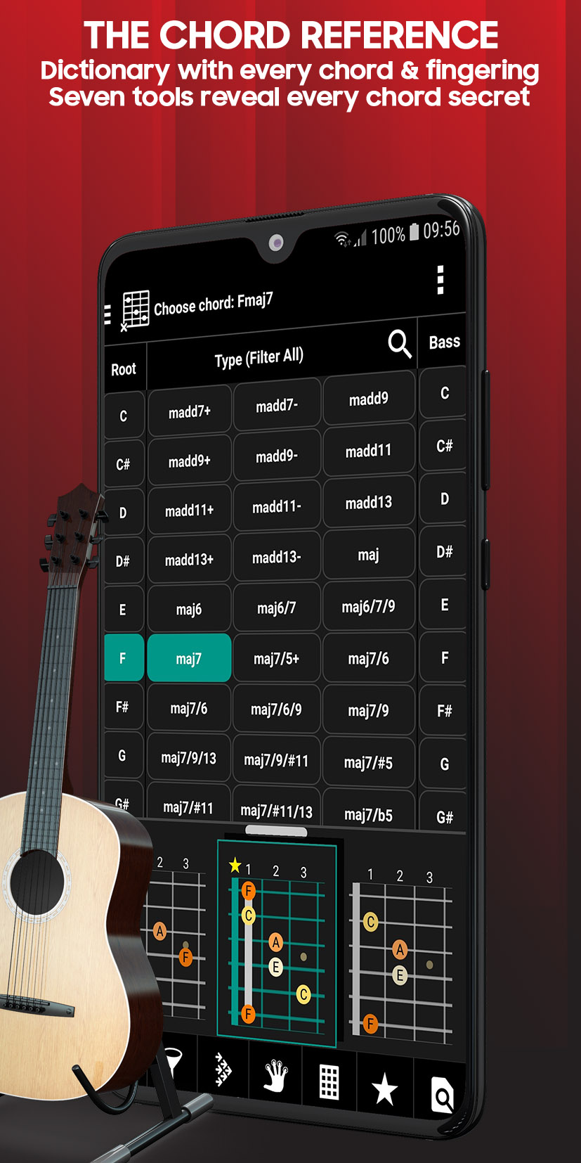 اسکرین شات 3 برنامه smart Chords: 40 guitar tools…
