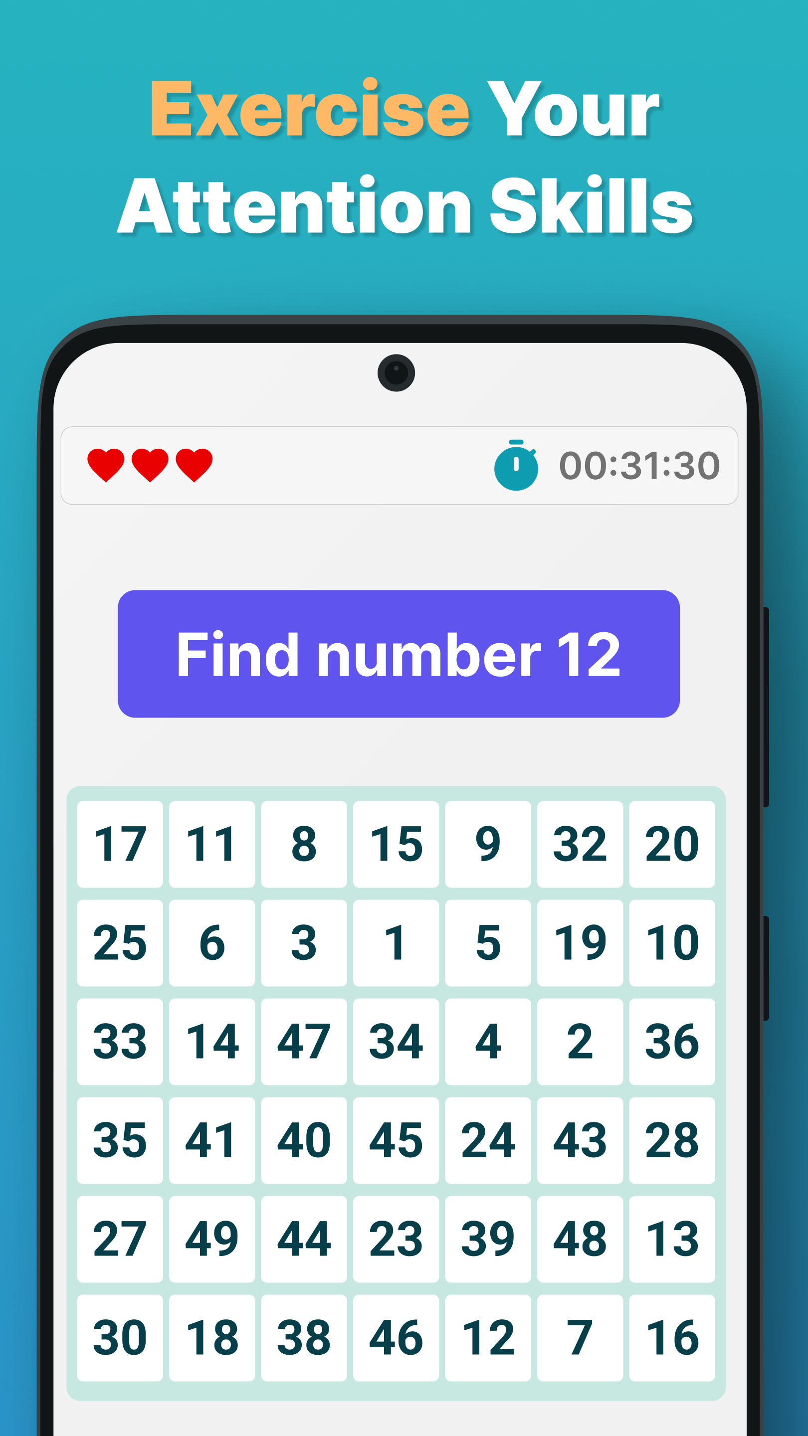 اسکرین شات 3 بازی Brain Games: Math and IQ Test