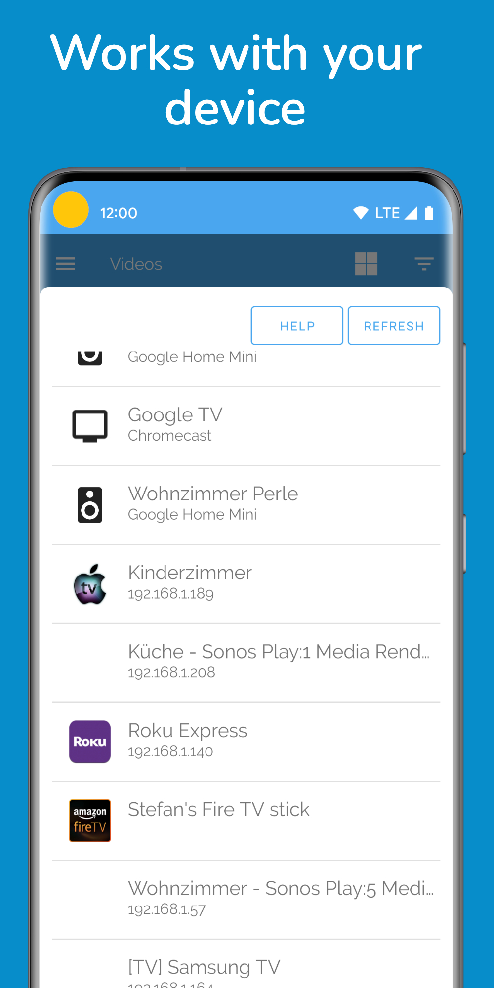 اسکرین شات 4 برنامه LocalCast for Chromecast & TV