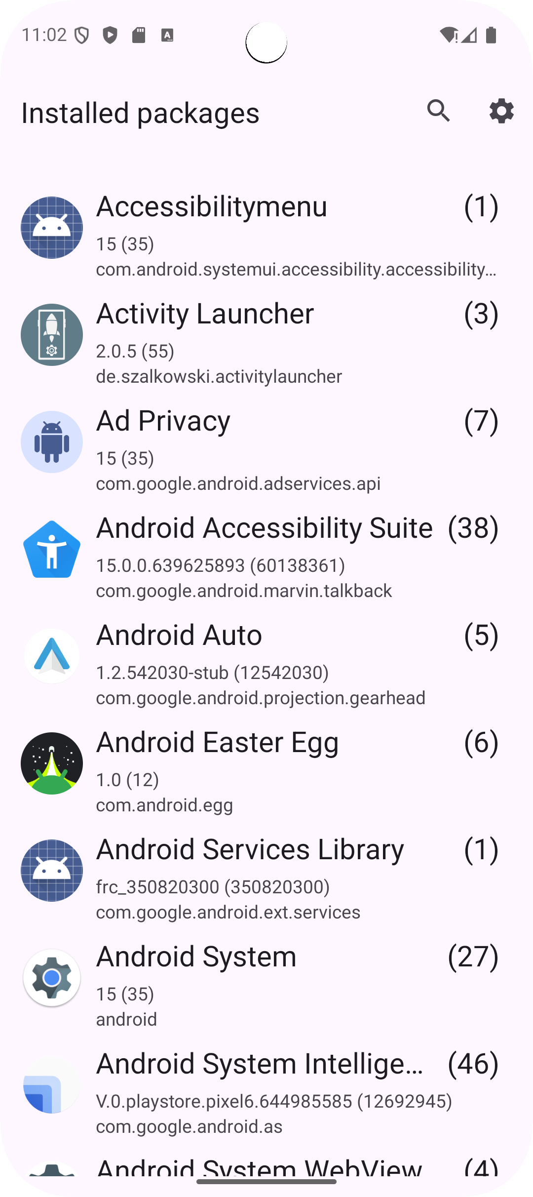 اسکرین شات 1 برنامه Activity Launcher