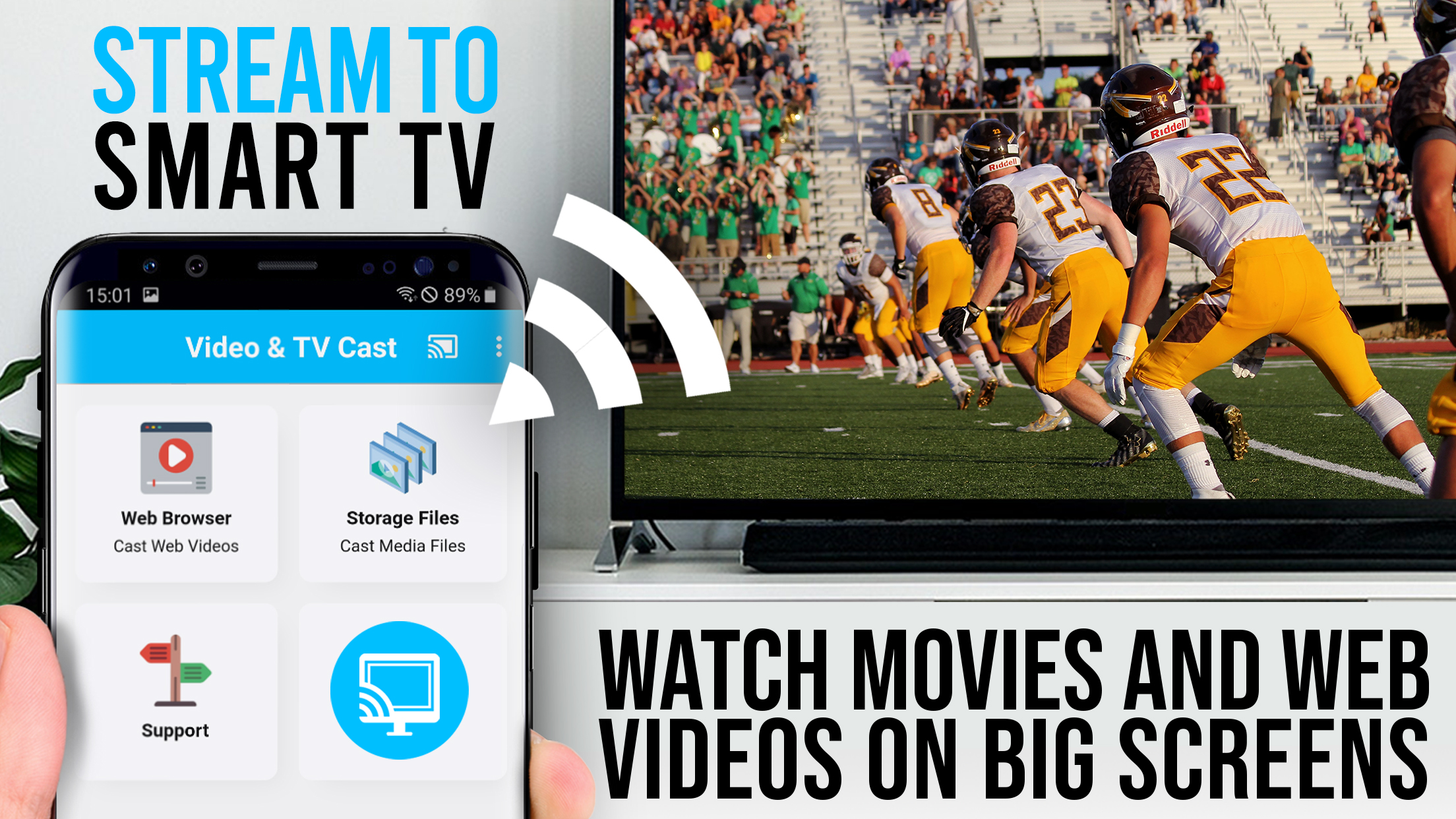 اسکرین شات 1 برنامه TV Cast for DLNA Smart TV