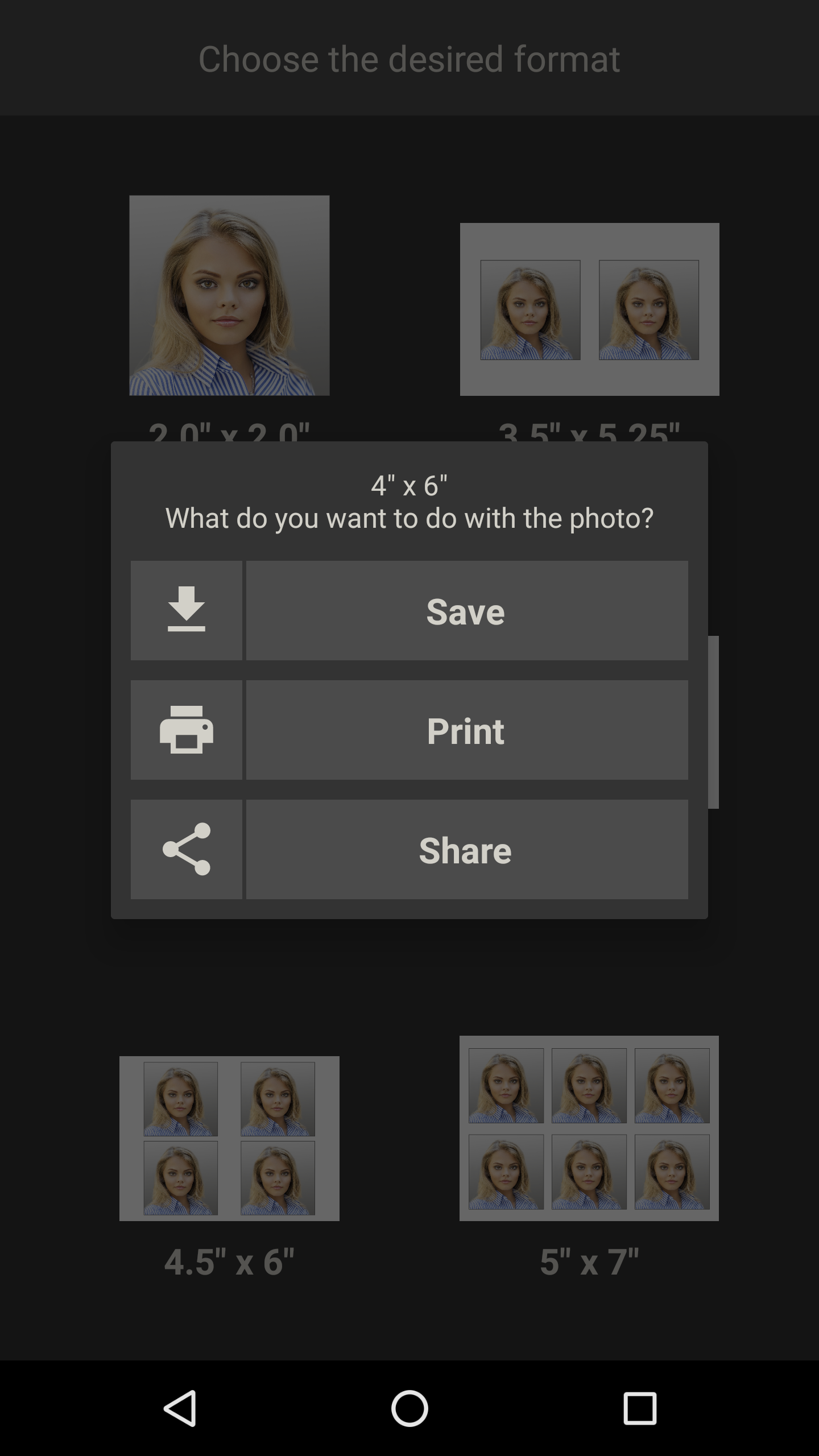اسکرین شات 3 برنامه Passport Photo - ID Photo