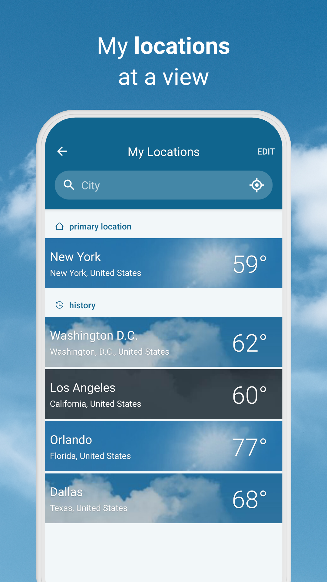 اسکرین شات 7 برنامه Weather & Radar - Storm radar