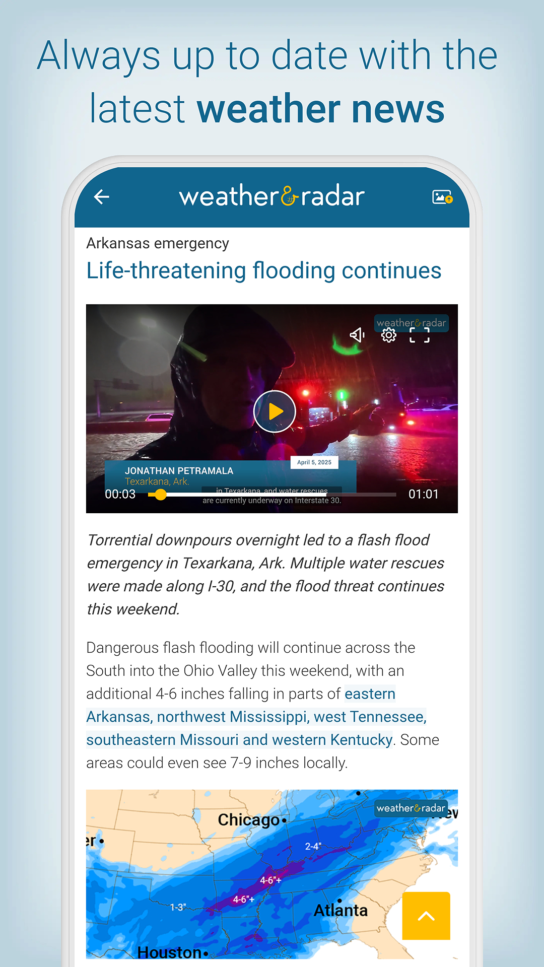 اسکرین شات 7 برنامه Weather & Radar - Storm radar