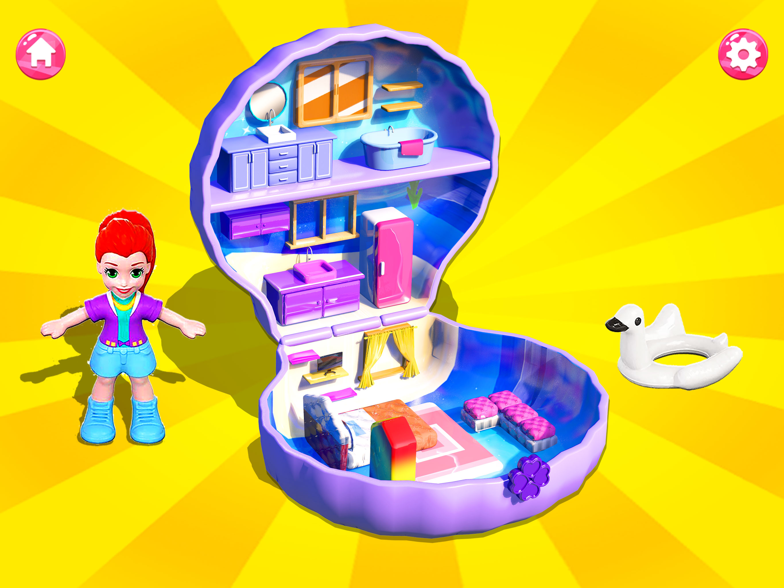 اسکرین شات 4 بازی Surprise Doll House Girl Games