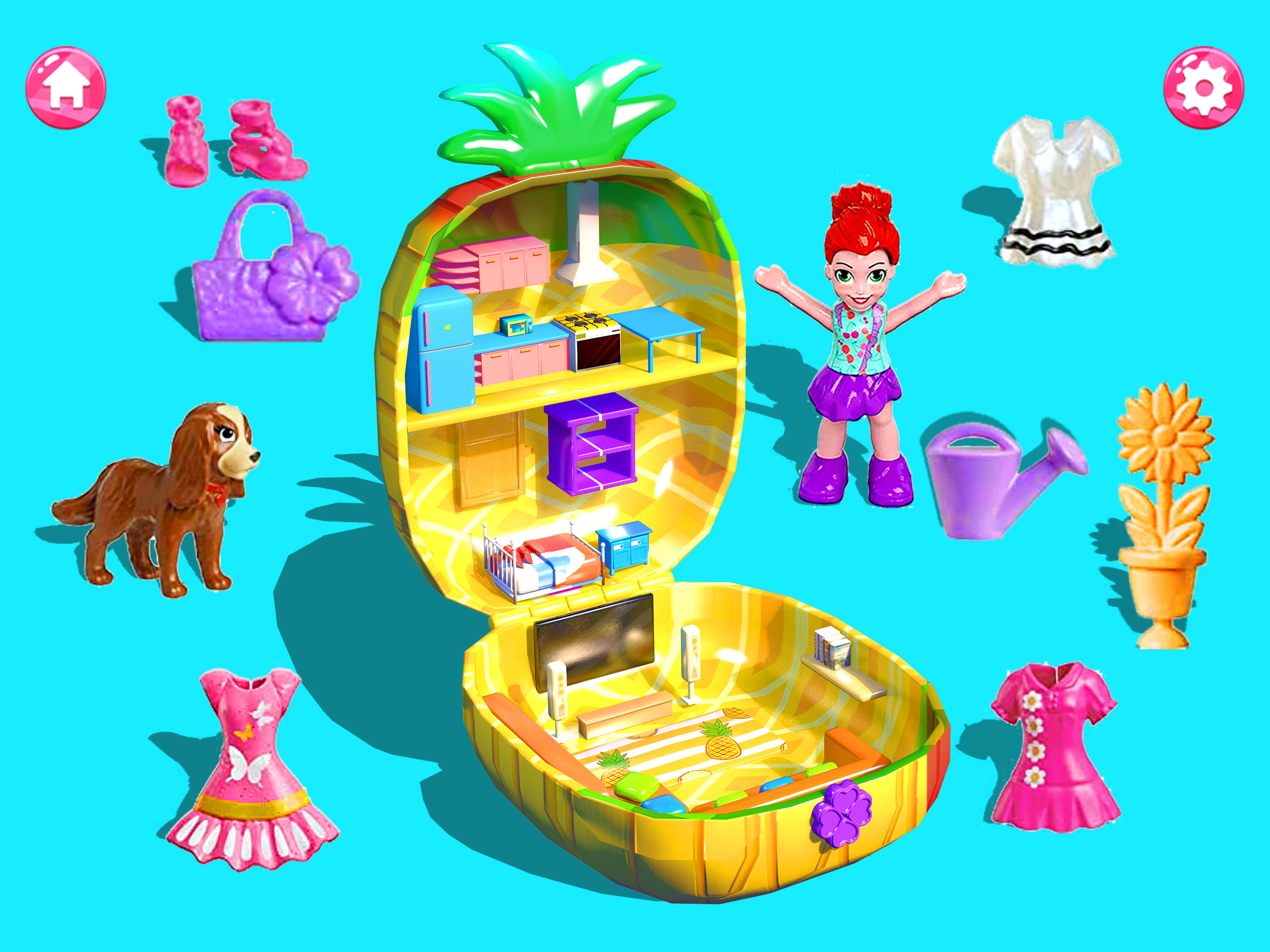 اسکرین شات 5 بازی Surprise Doll House Girl Games