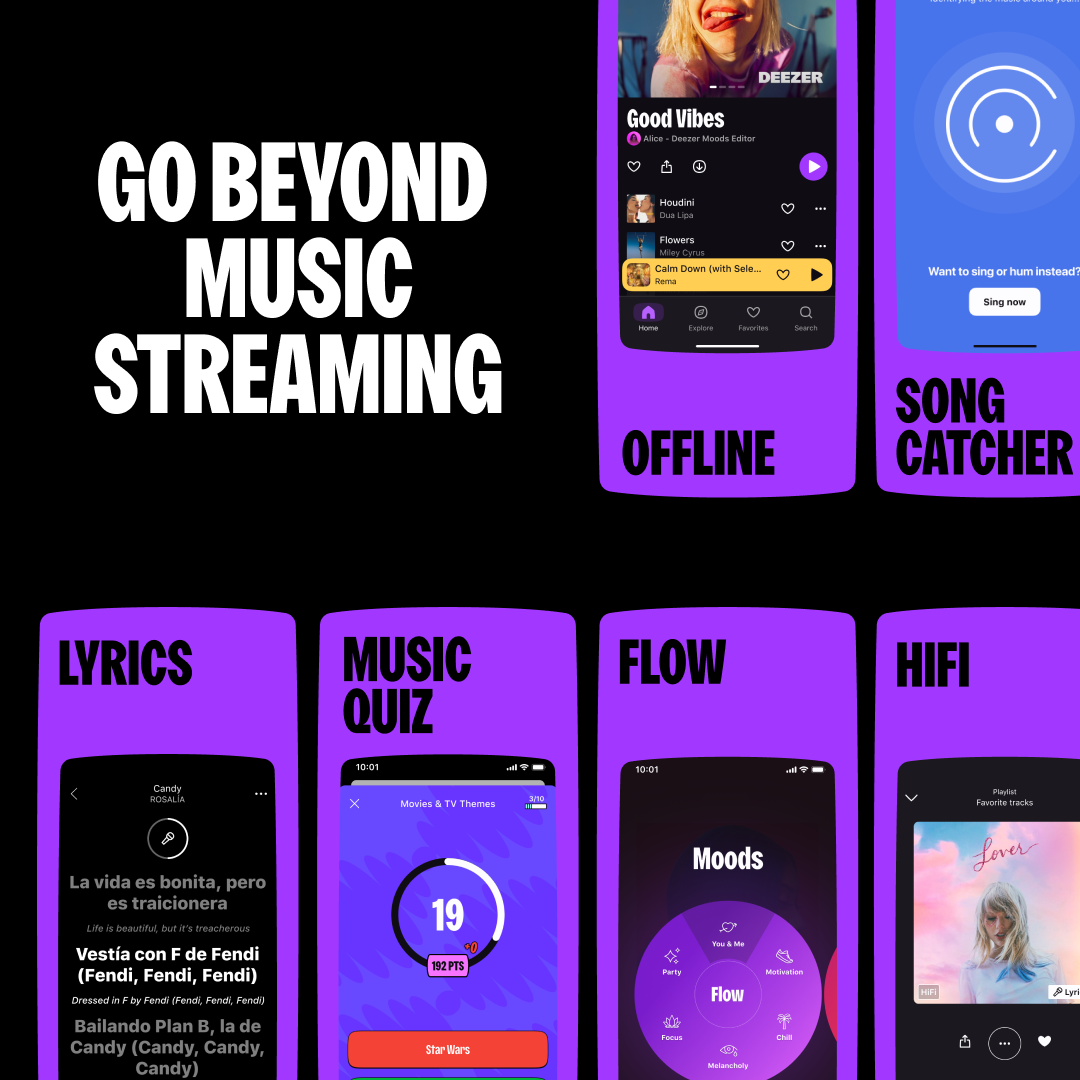 اسکرین شات 1 برنامه Deezer: Music & Podcast Player