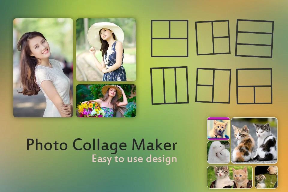 اسکرین شات 1 برنامه Photo Collage Maker – PicGrid