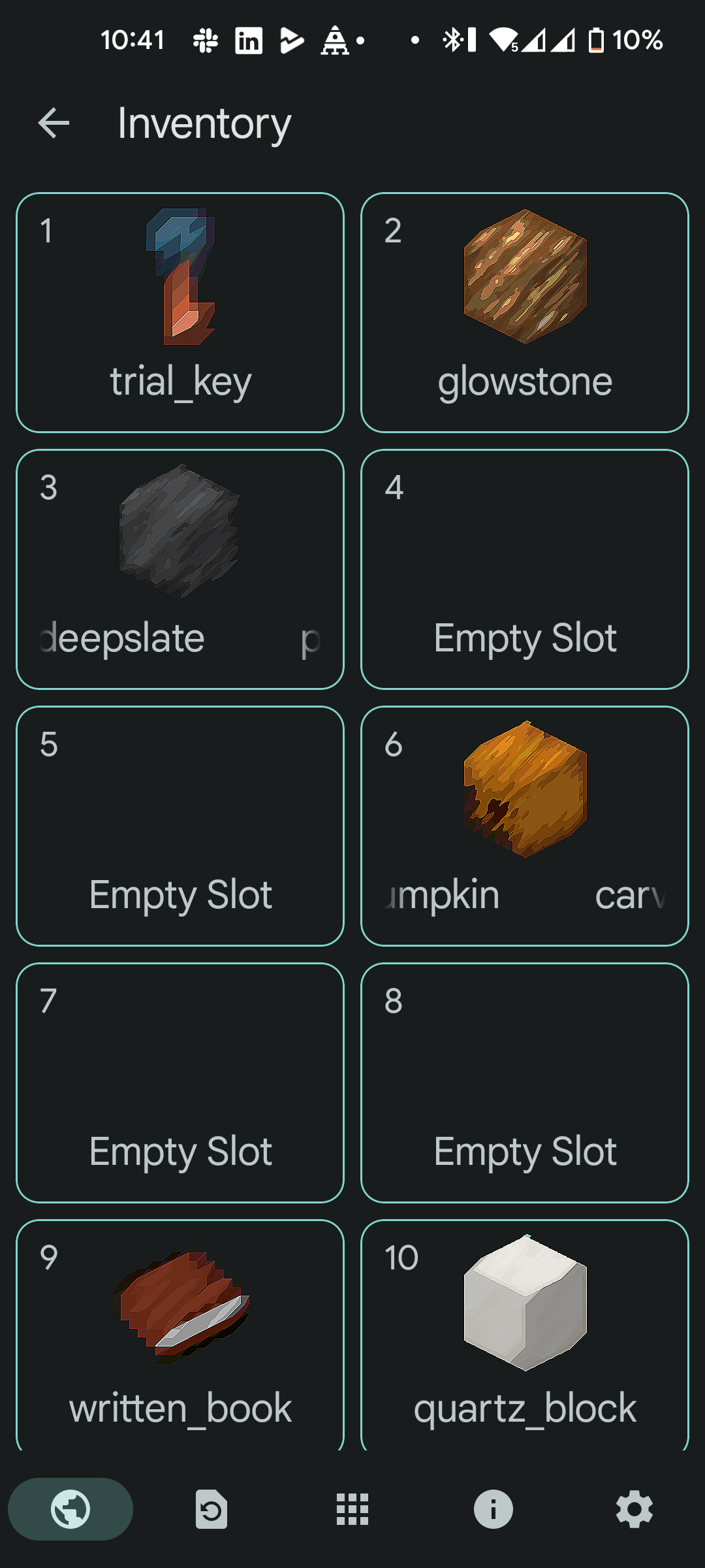 اسکرین شات 4 برنامه Inventory Editor BE