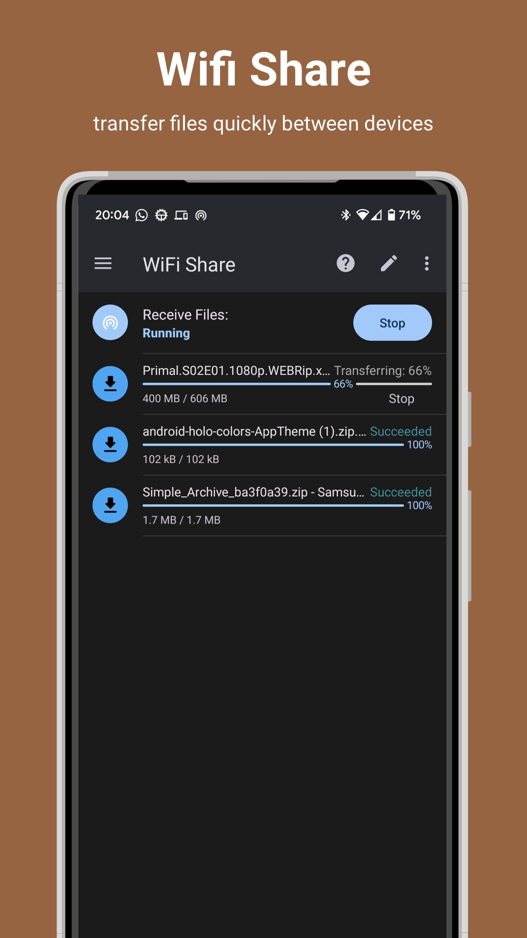 اسکرین شات 6 برنامه AnExplorer Share File Transfer