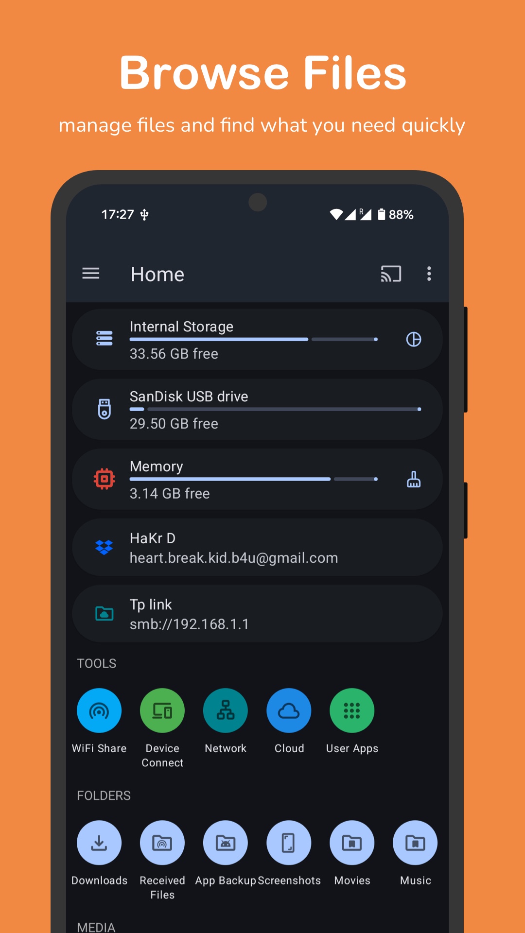 اسکرین شات 8 برنامه AnExplorer Share File Manager