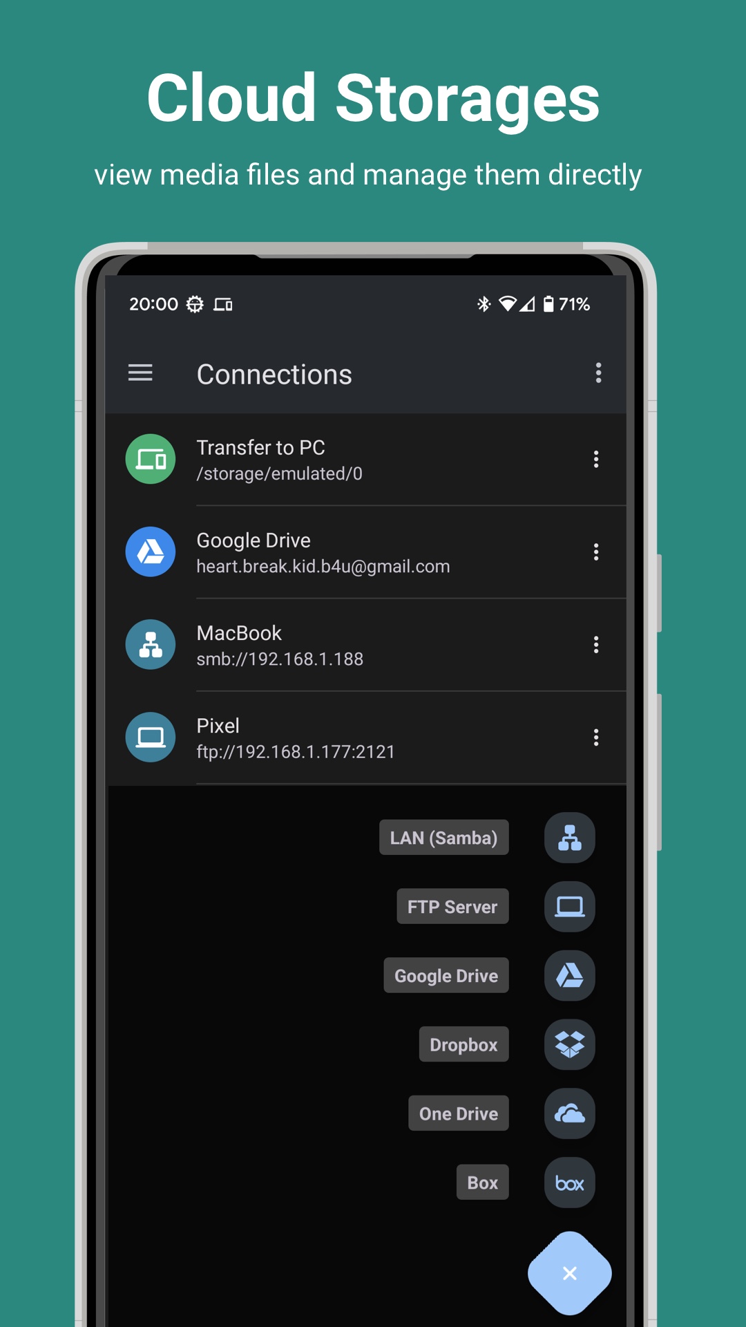 اسکرین شات 4 برنامه AnExplorer Share File Transfer