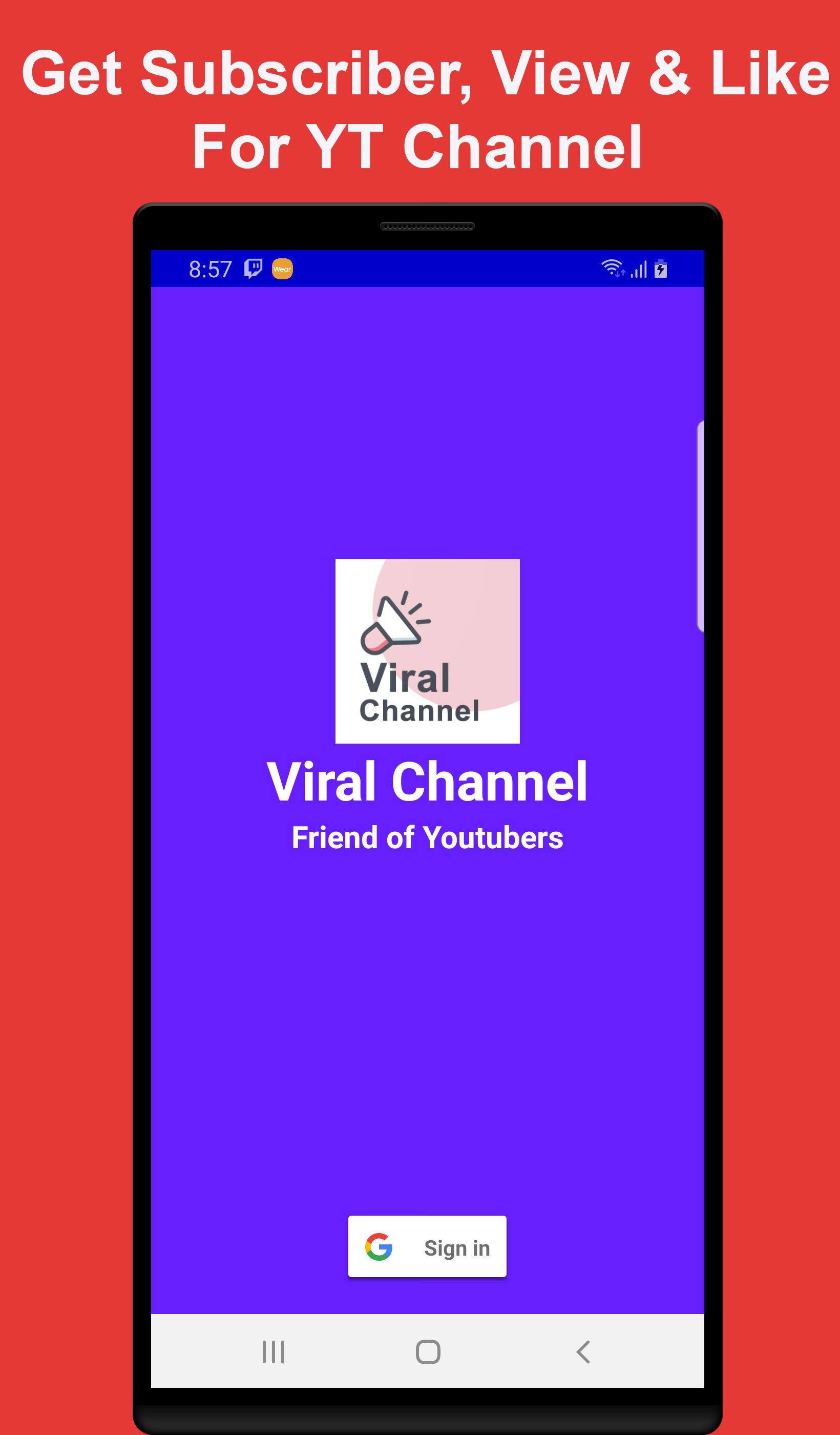 اسکرین شات 1 برنامه Sub4Sub Pro - Sub, View & Like