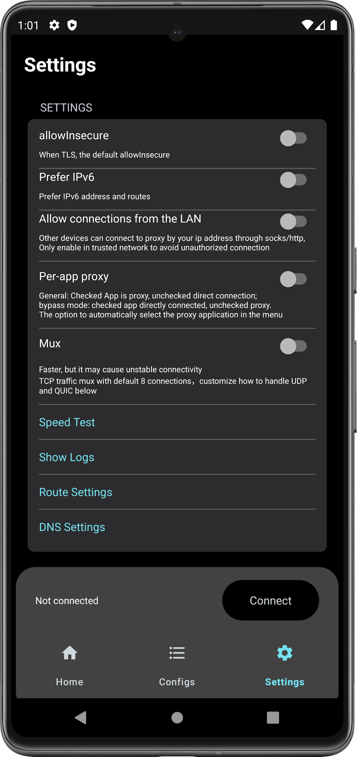 اسکرین شات 2 برنامه V2Box