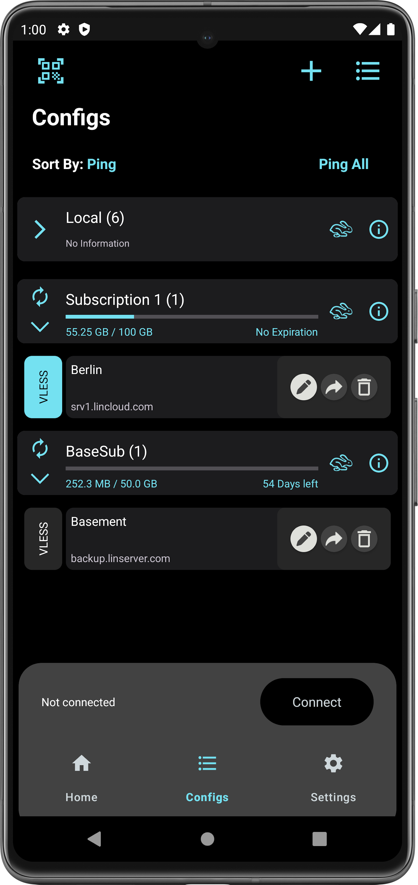اسکرین شات 1 برنامه V2Box