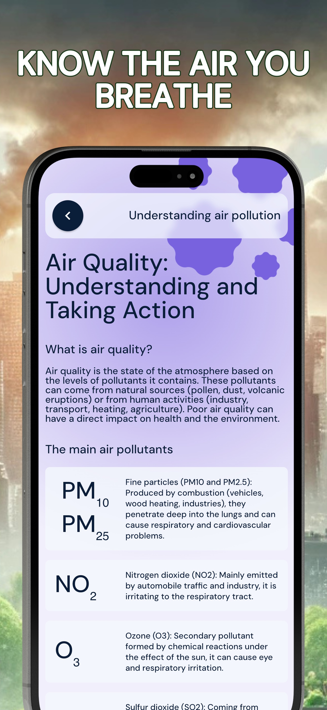اسکرین شات 7 برنامه Air Quality Widget