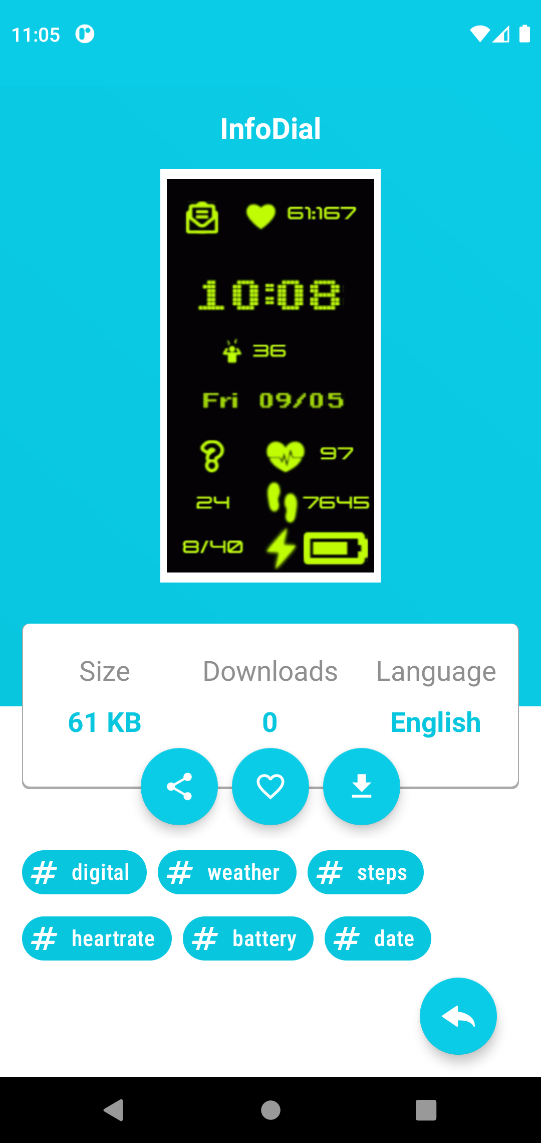 اسکرین شات 2 برنامه Honor Band 6 Watch Faces