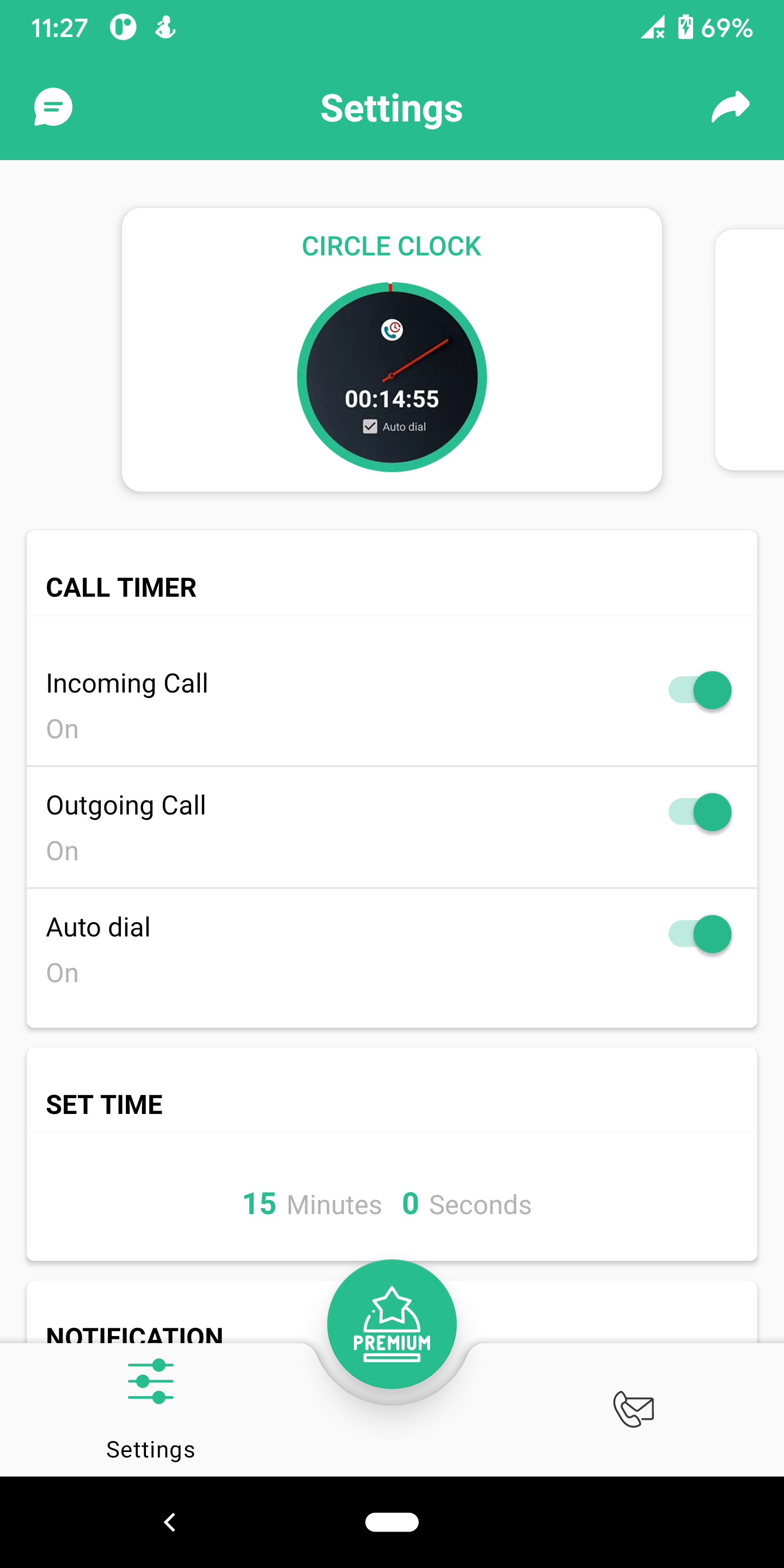 اسکرین شات 4 برنامه Call Timer