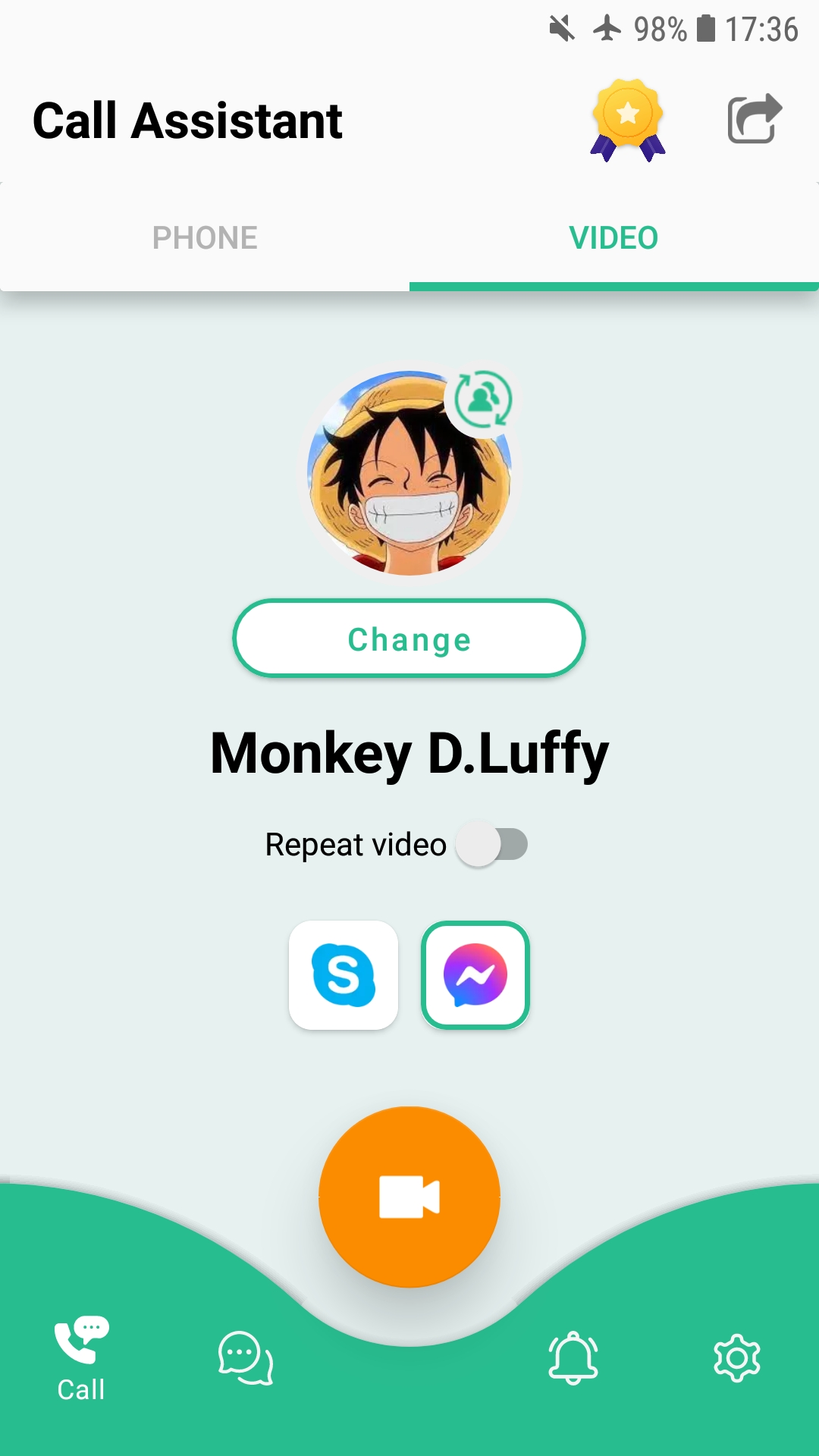 اسکرین شات 3 برنامه Fake Call and Sms