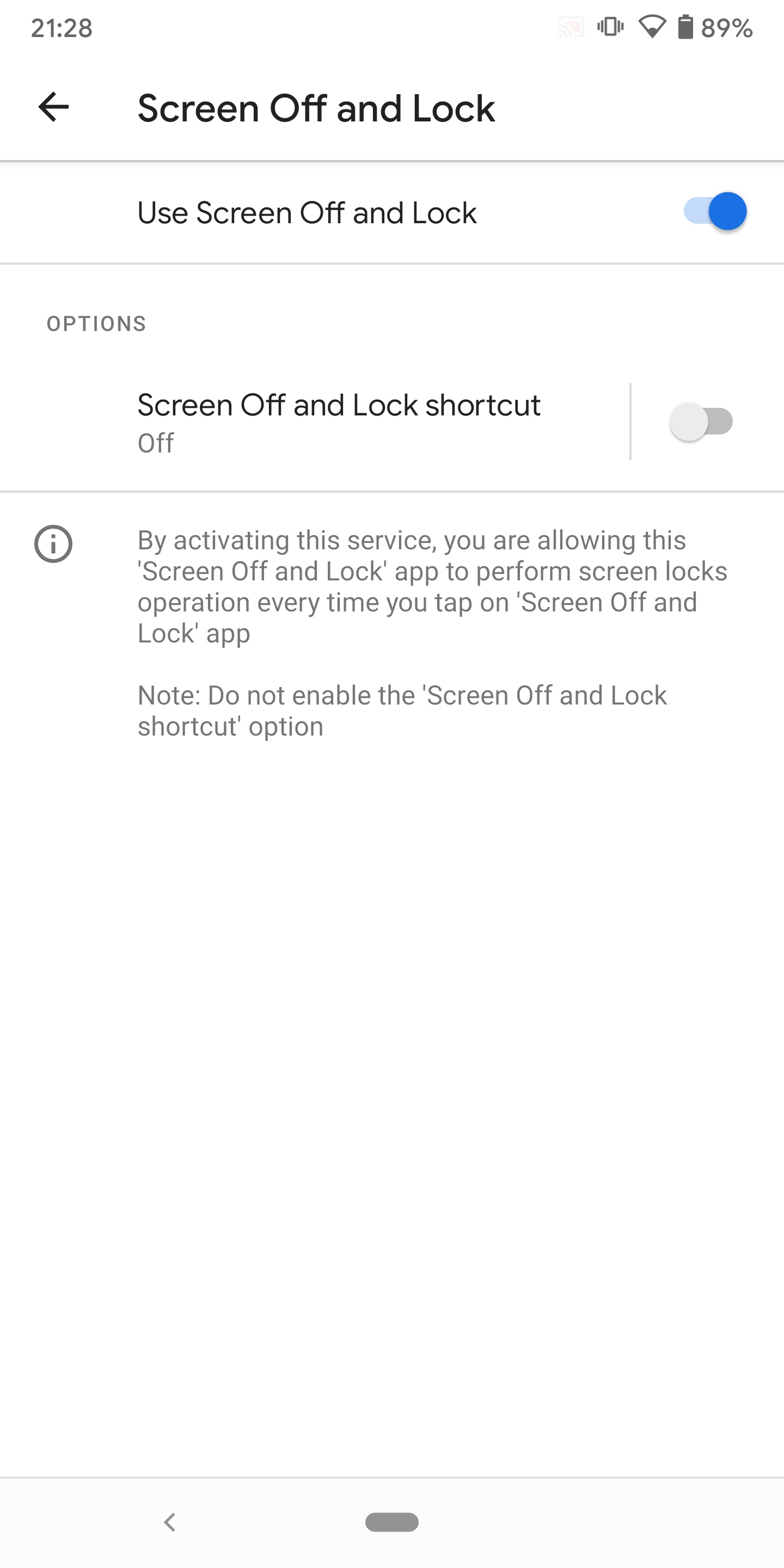 اسکرین شات 7 برنامه Screen Off and Lock