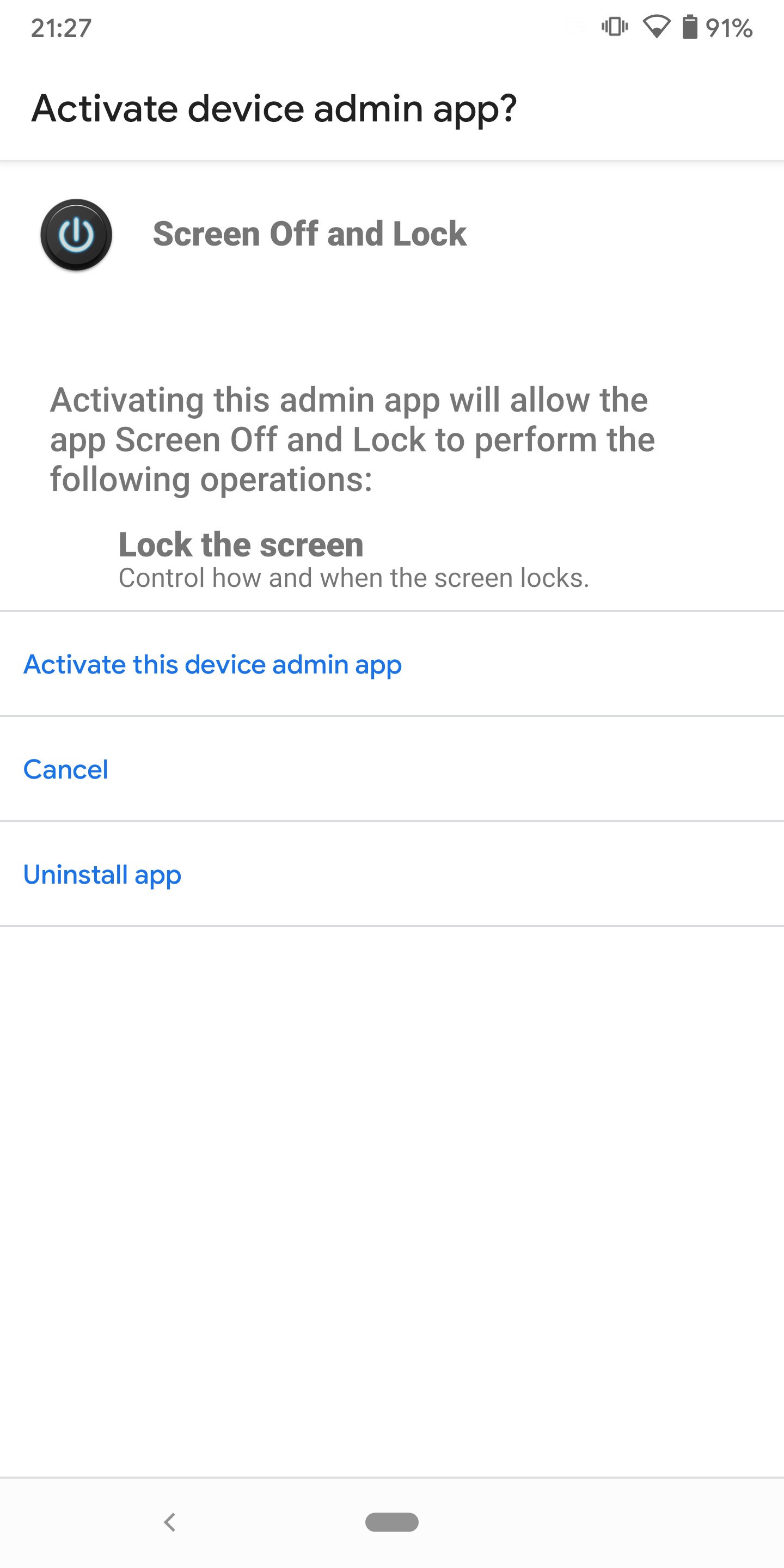 اسکرین شات 6 برنامه Screen Off and Lock