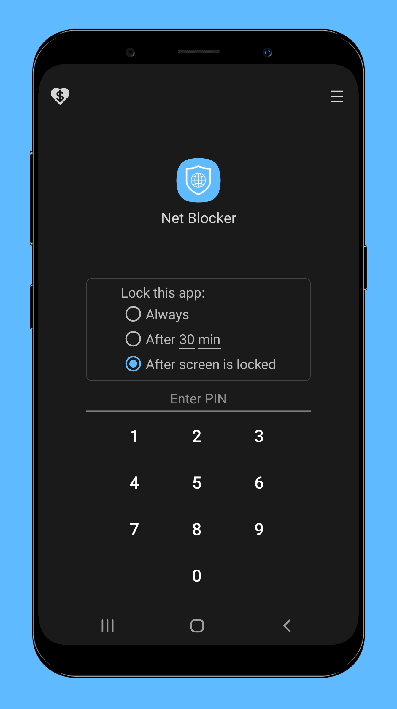 اسکرین شات 1 برنامه App Locker - Protect apps