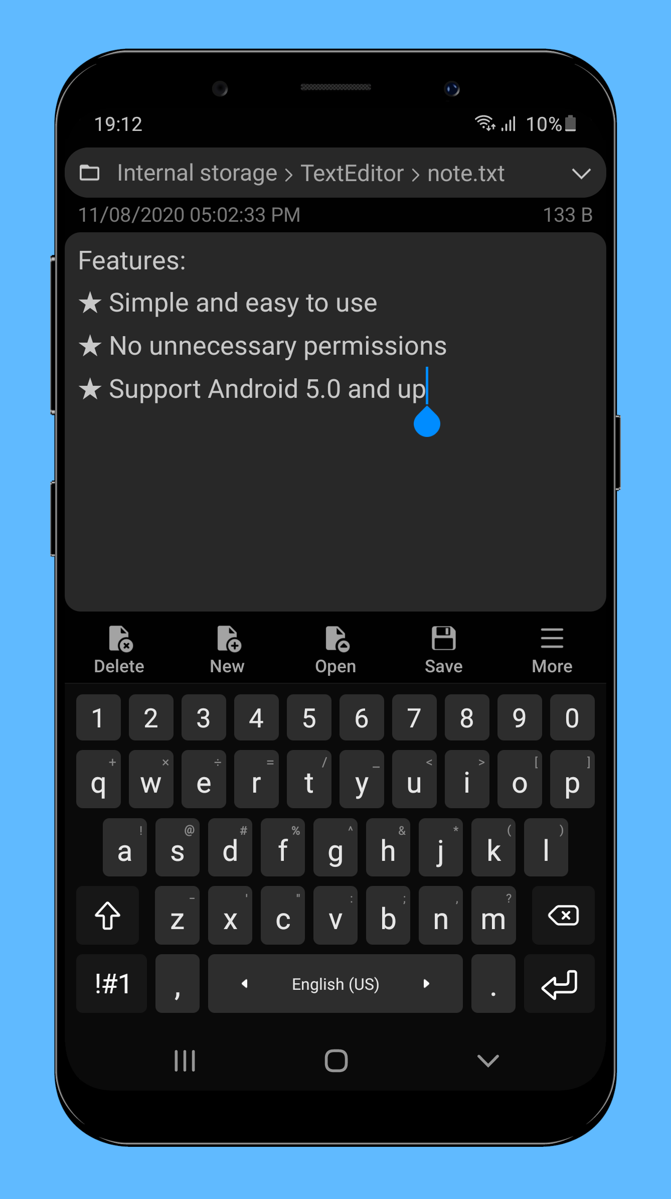 اسکرین شات 4 برنامه Text Editor - Plain Notepad