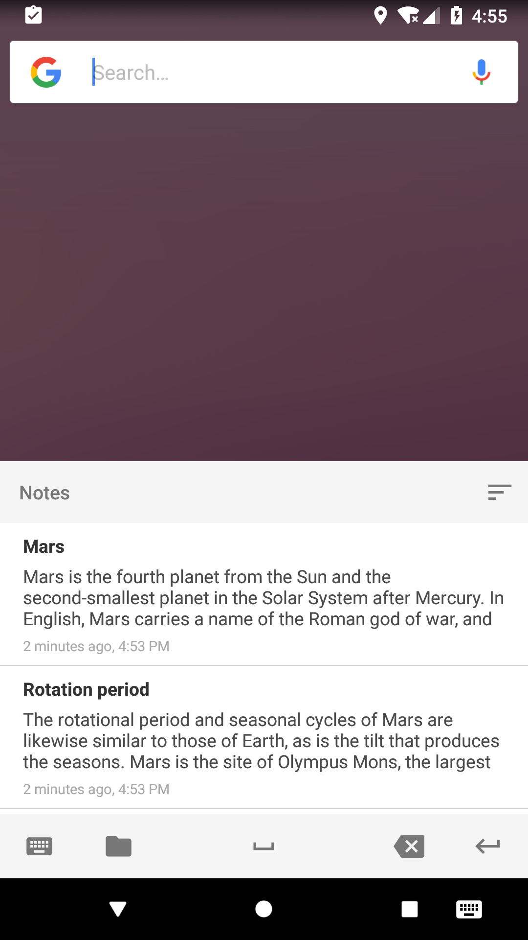 اسکرین شات برنامه Clipboard Manager 5