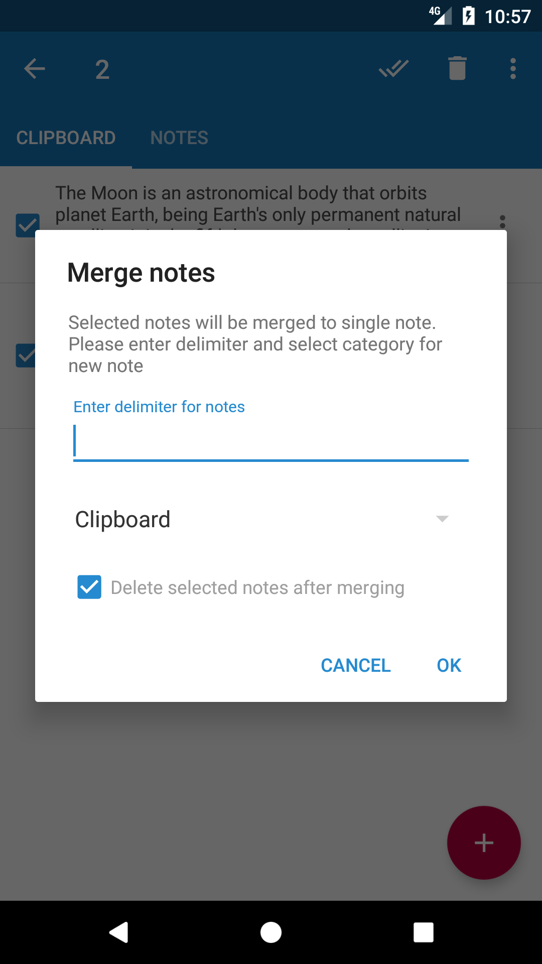 اسکرین شات برنامه Clipboard Manager 7