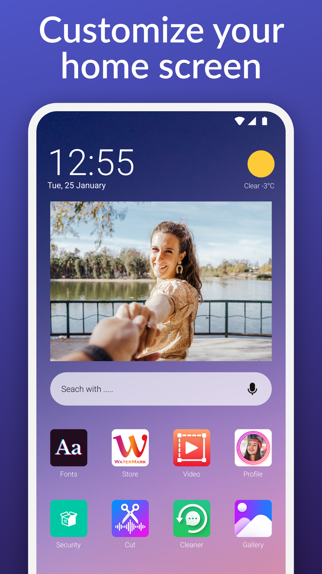 اسکرین شات 1 برنامه Photo Widget