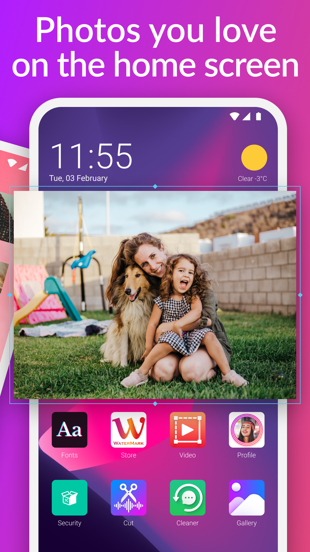 اسکرین شات 4 برنامه Photo Widget