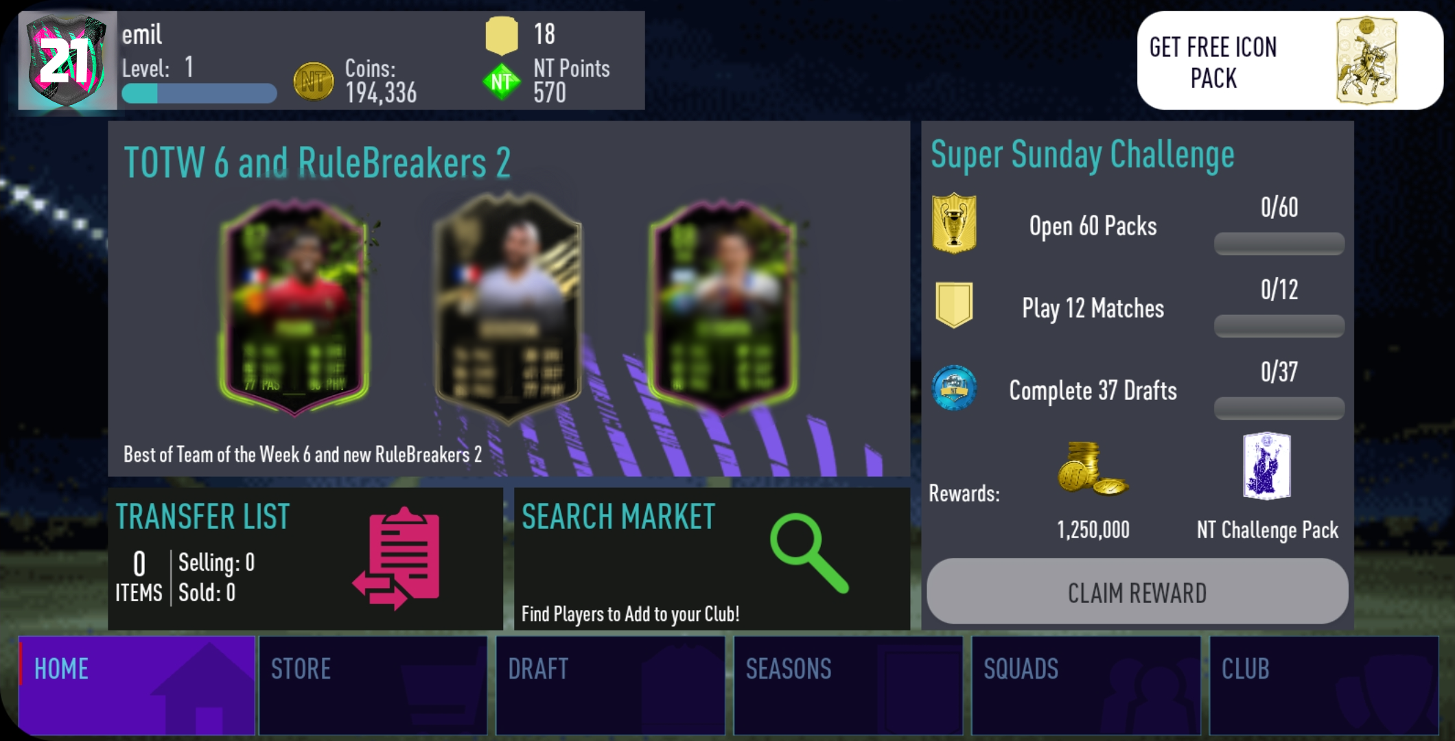 اسکرین شات 4 بازی NT 21 Draft + Pack Opener