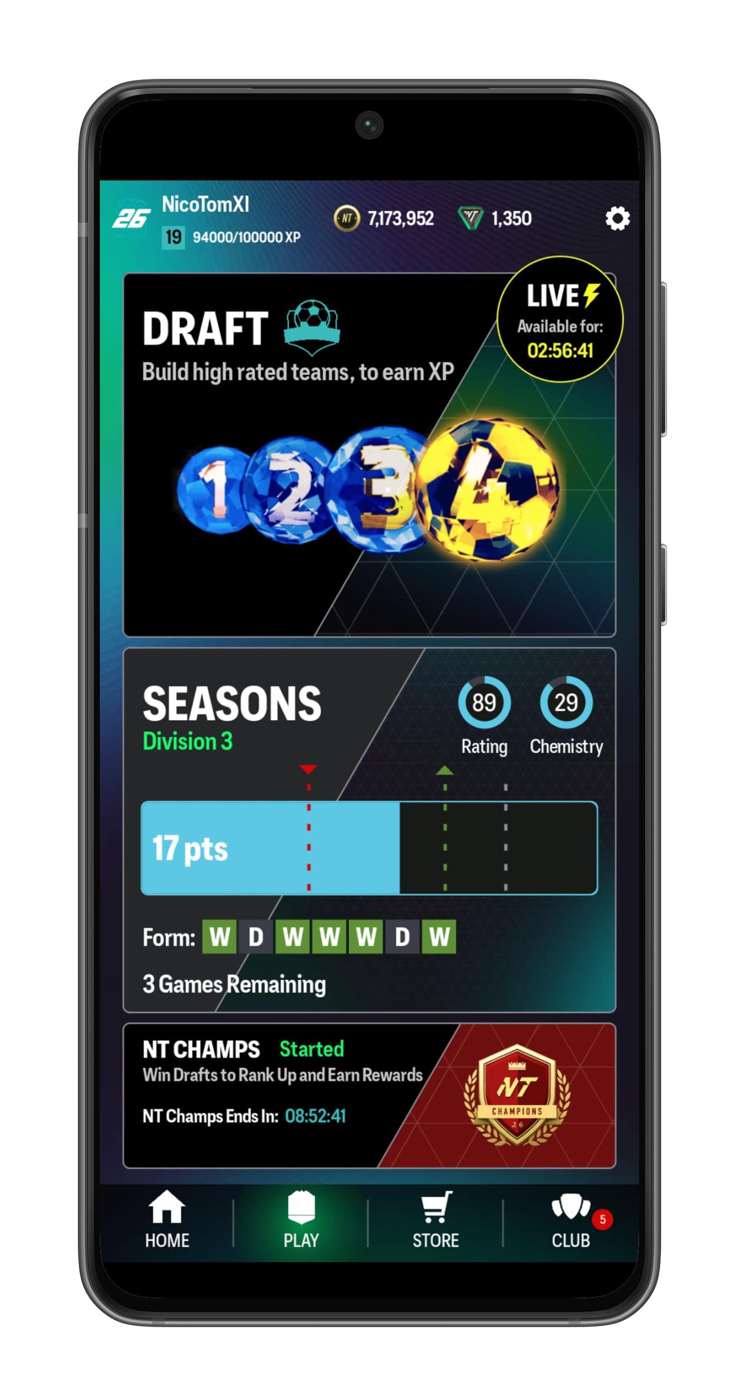 اسکرین شات 2 بازی NT FUT 26 Draft + Pack Sim