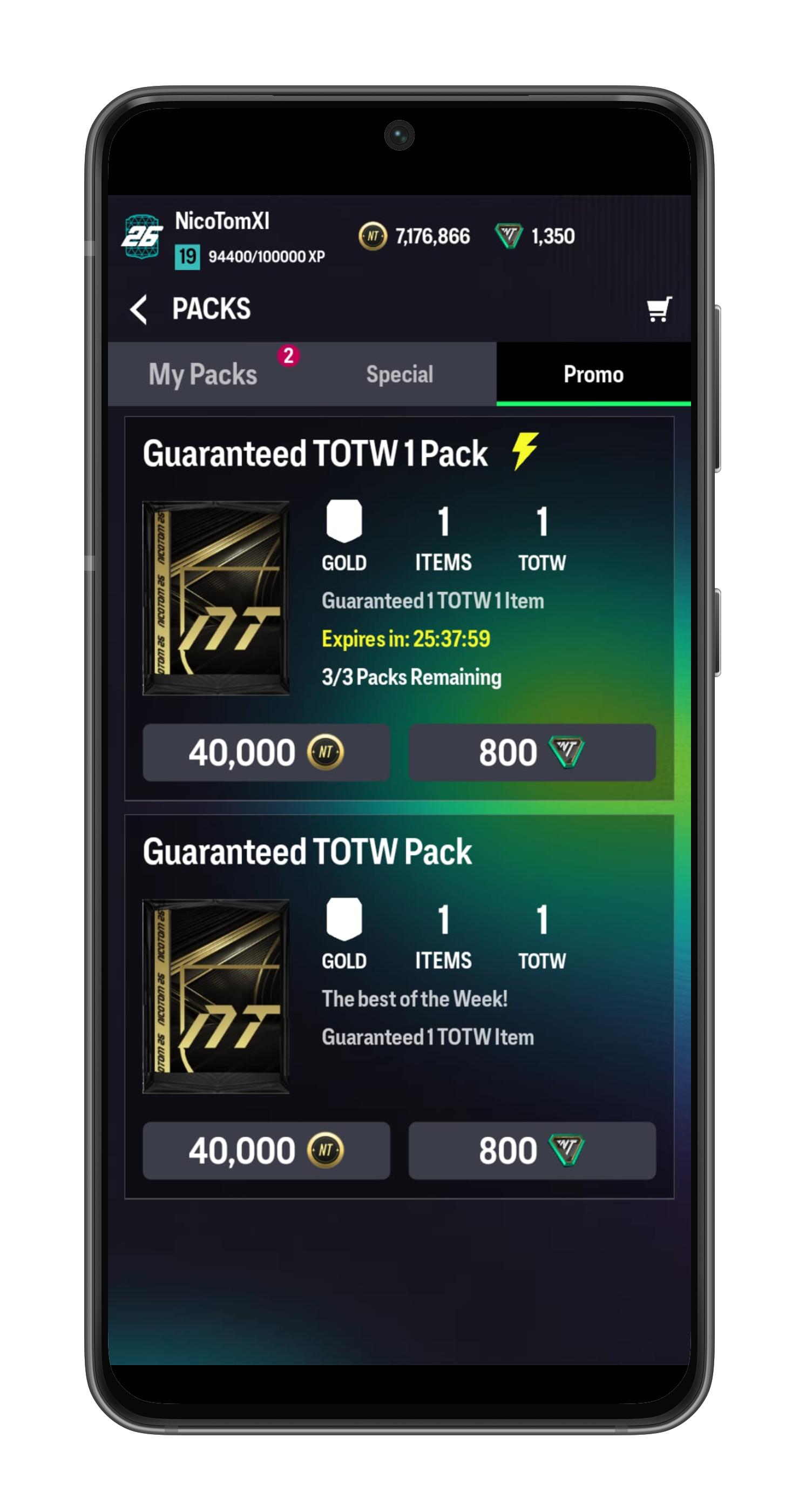 اسکرین شات 6 بازی NT FUT 26 Draft + Pack Sim