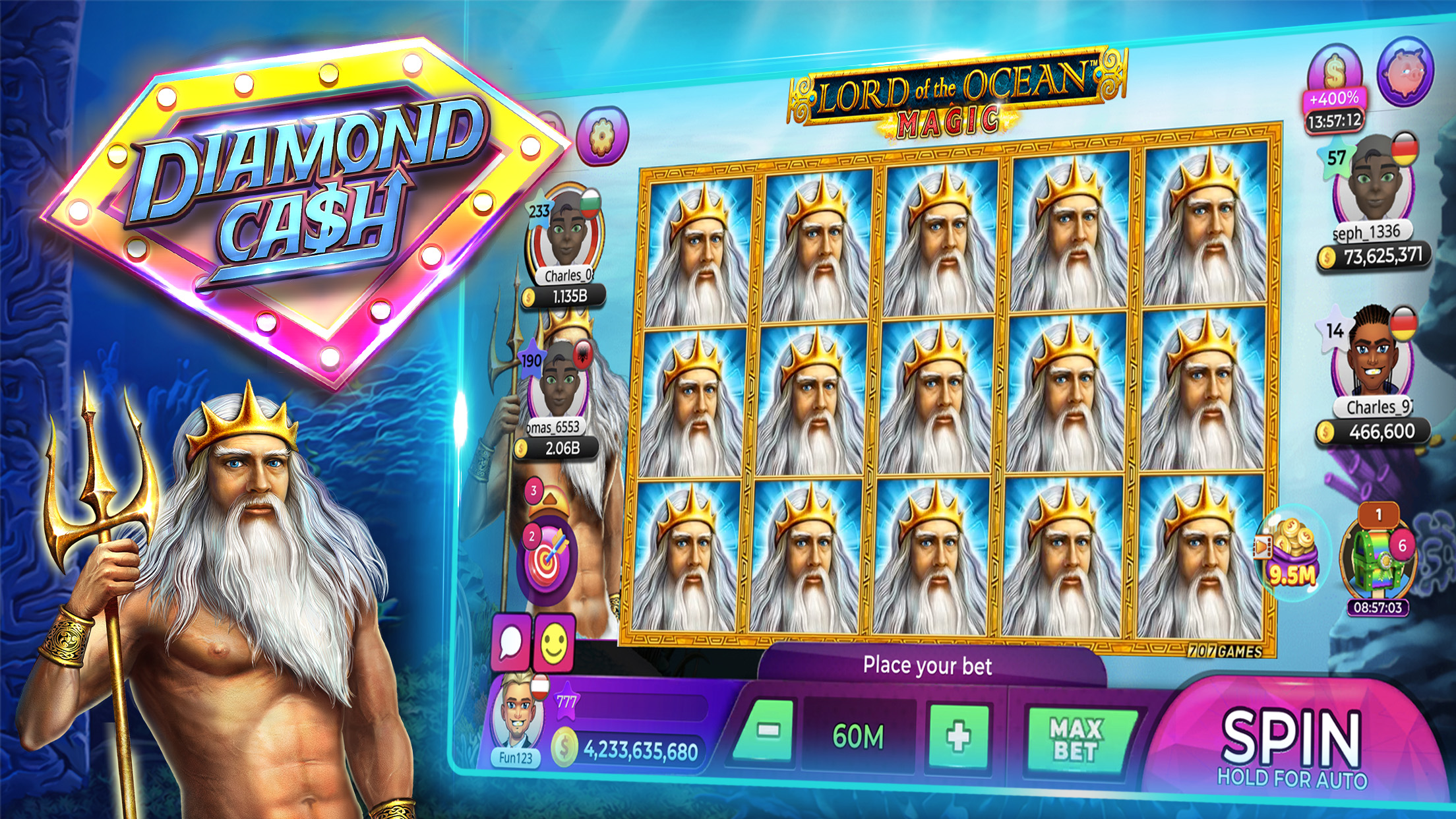 اسکرین شات 4 بازی Diamond Cash Slots Casino
