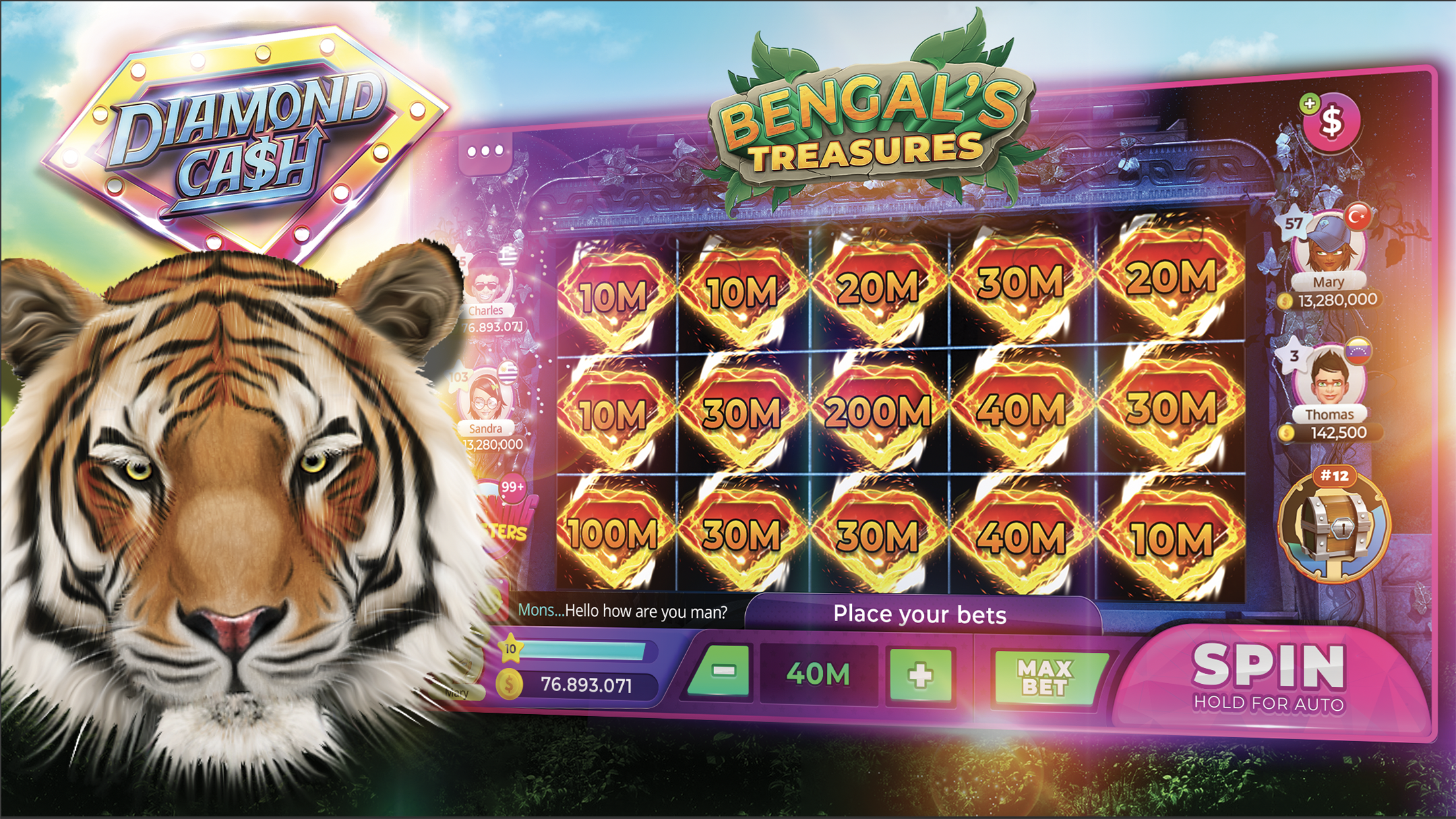 اسکرین شات 5 بازی Diamond Cash Slots Casino