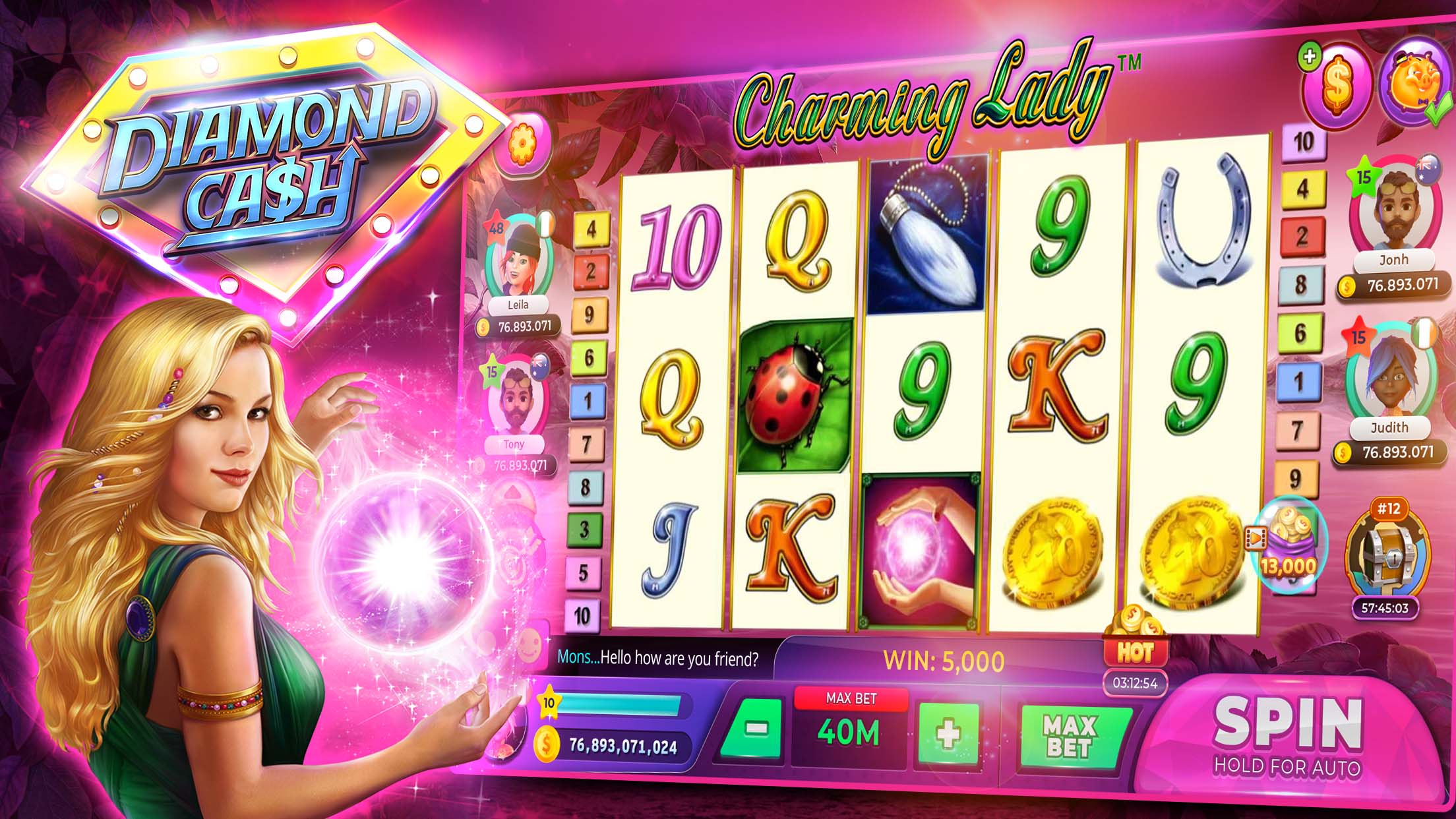 اسکرین شات 1 بازی Diamond Cash Slots Casino