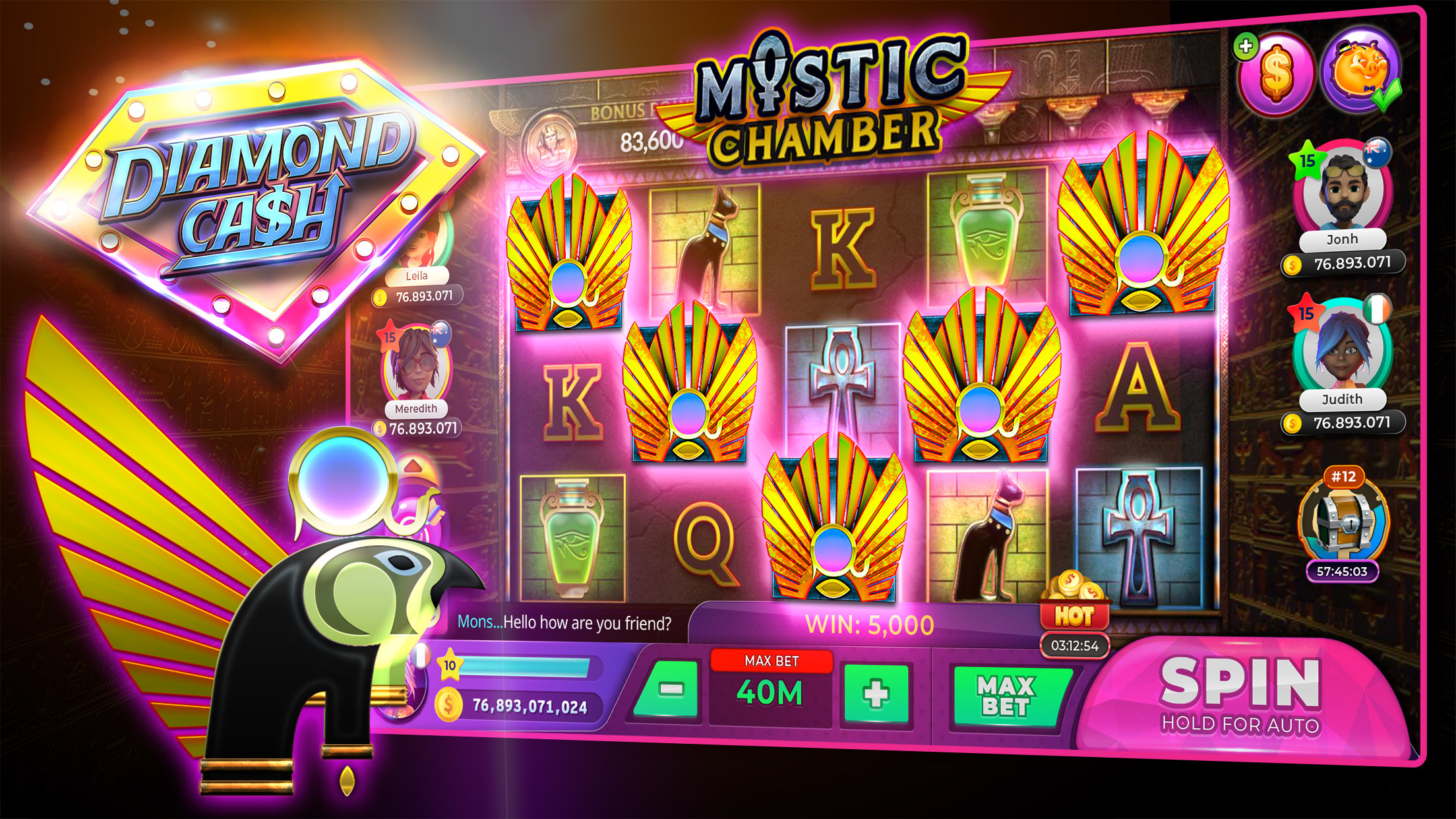 اسکرین شات 5 بازی Diamond Cash Slots Casino