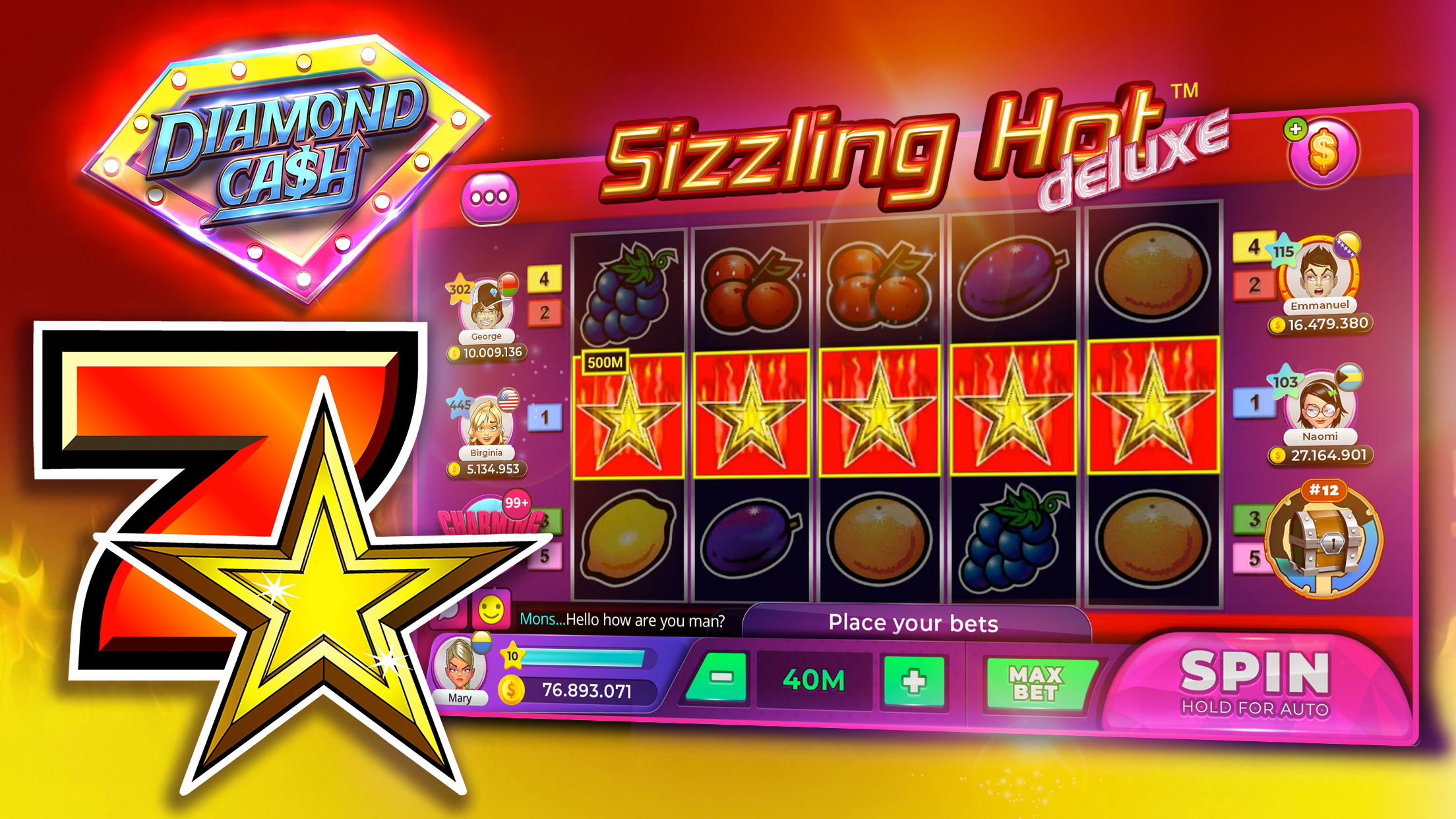 اسکرین شات 3 بازی Diamond Cash Slots Casino