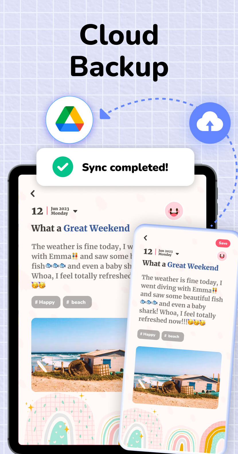 اسکرین شات 8 برنامه Diary with Lock: Diary Journal