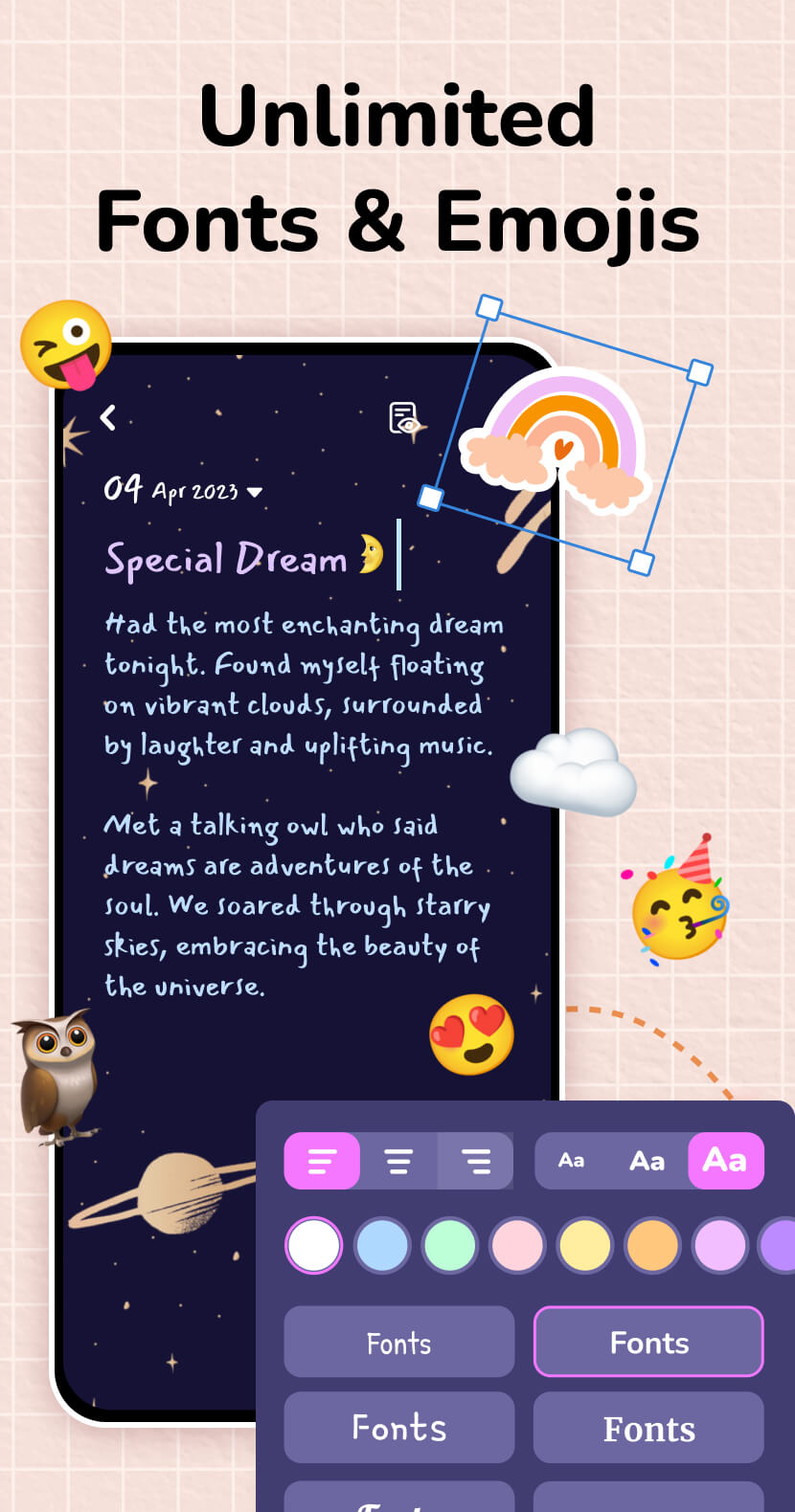 اسکرین شات 5 برنامه Diary with Lock: Diary Journal