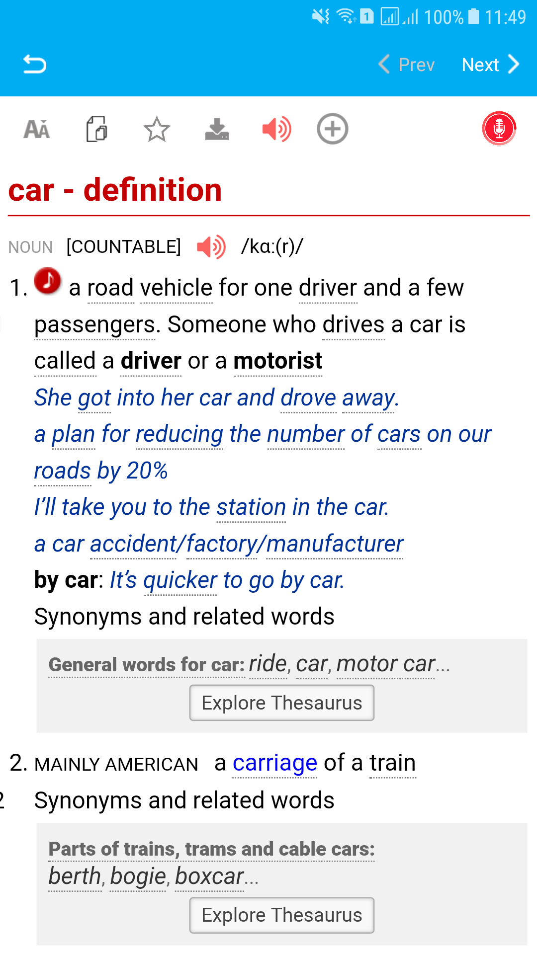 اسکرین شات 3 برنامه Macmillan English Dictionary