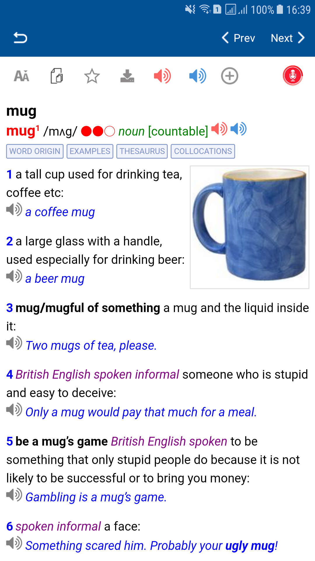 اسکرین شات 3 برنامه Dictionary of English - LDOCE6